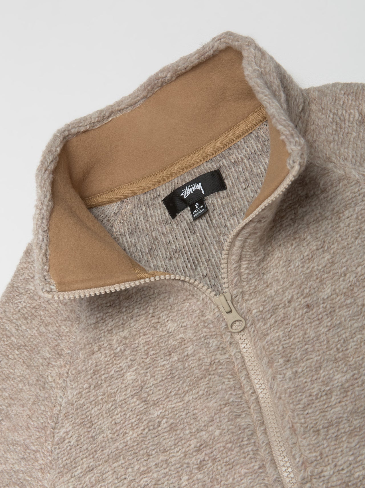 Sherpa Mock Sweater in Tan