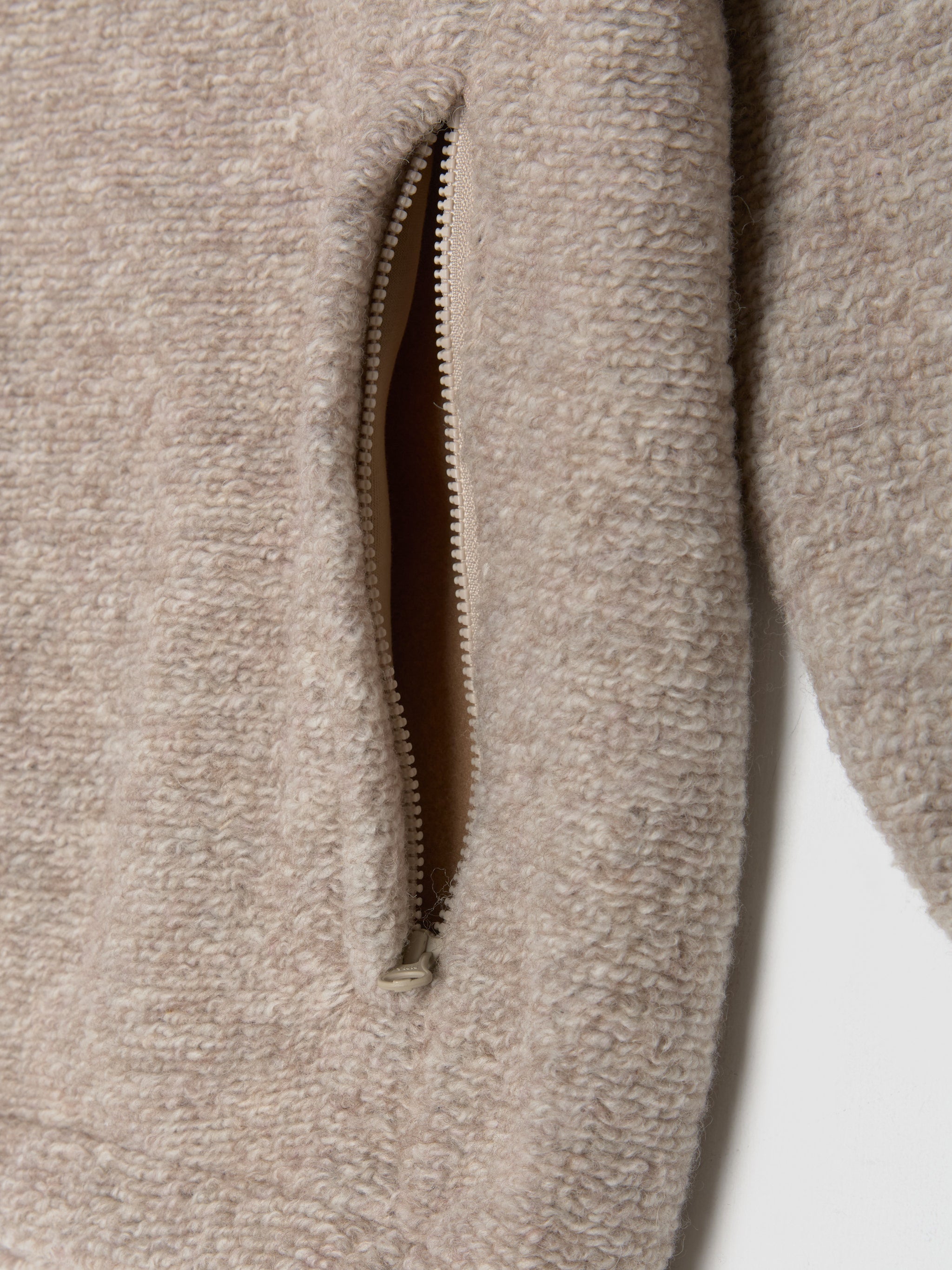 Sherpa Mock Sweater in Tan