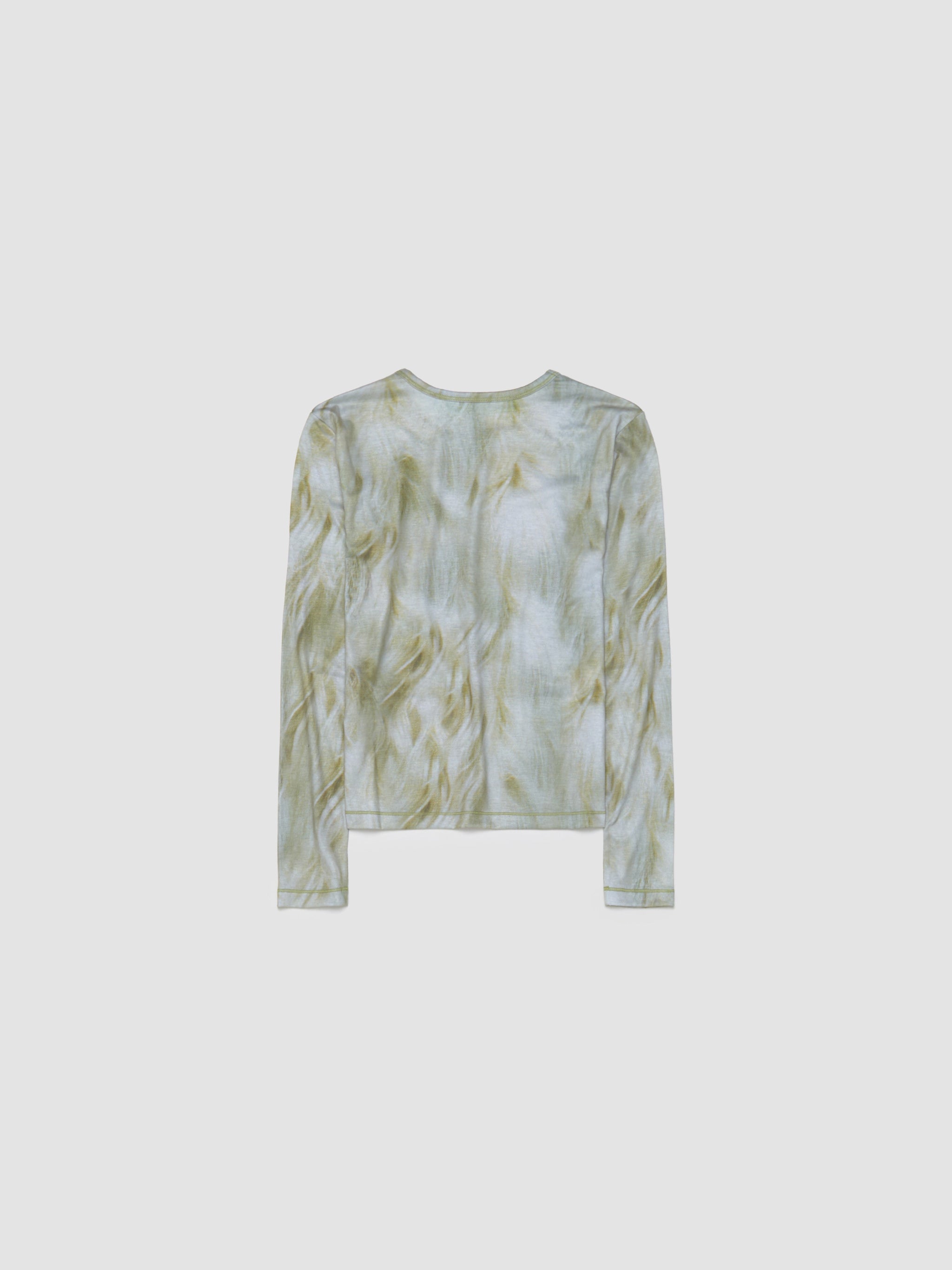 Blowdry Fitted Jersey Top in Multicolor