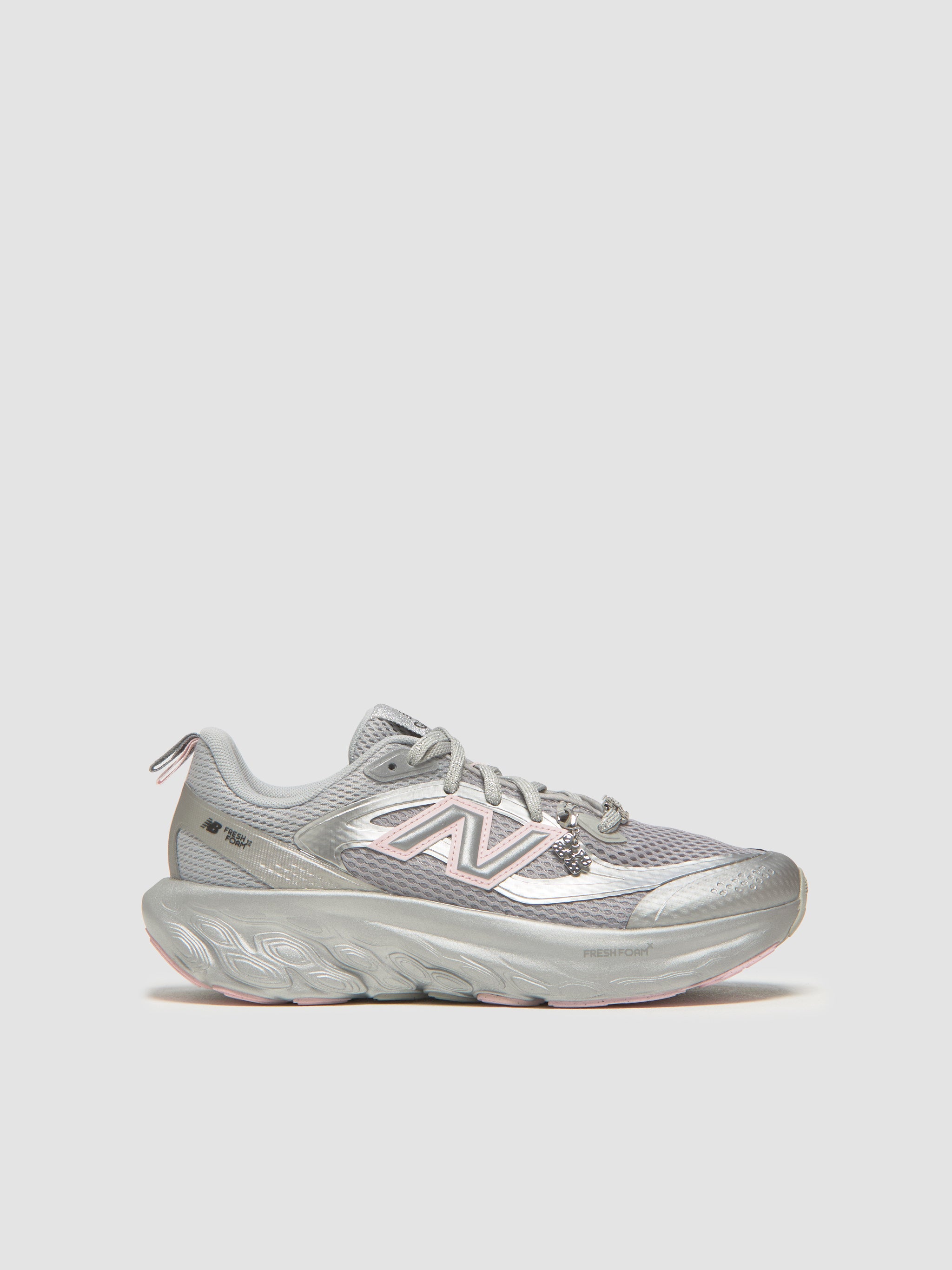 x Ganni Fresh Foam Sneaker in Silver Metallic