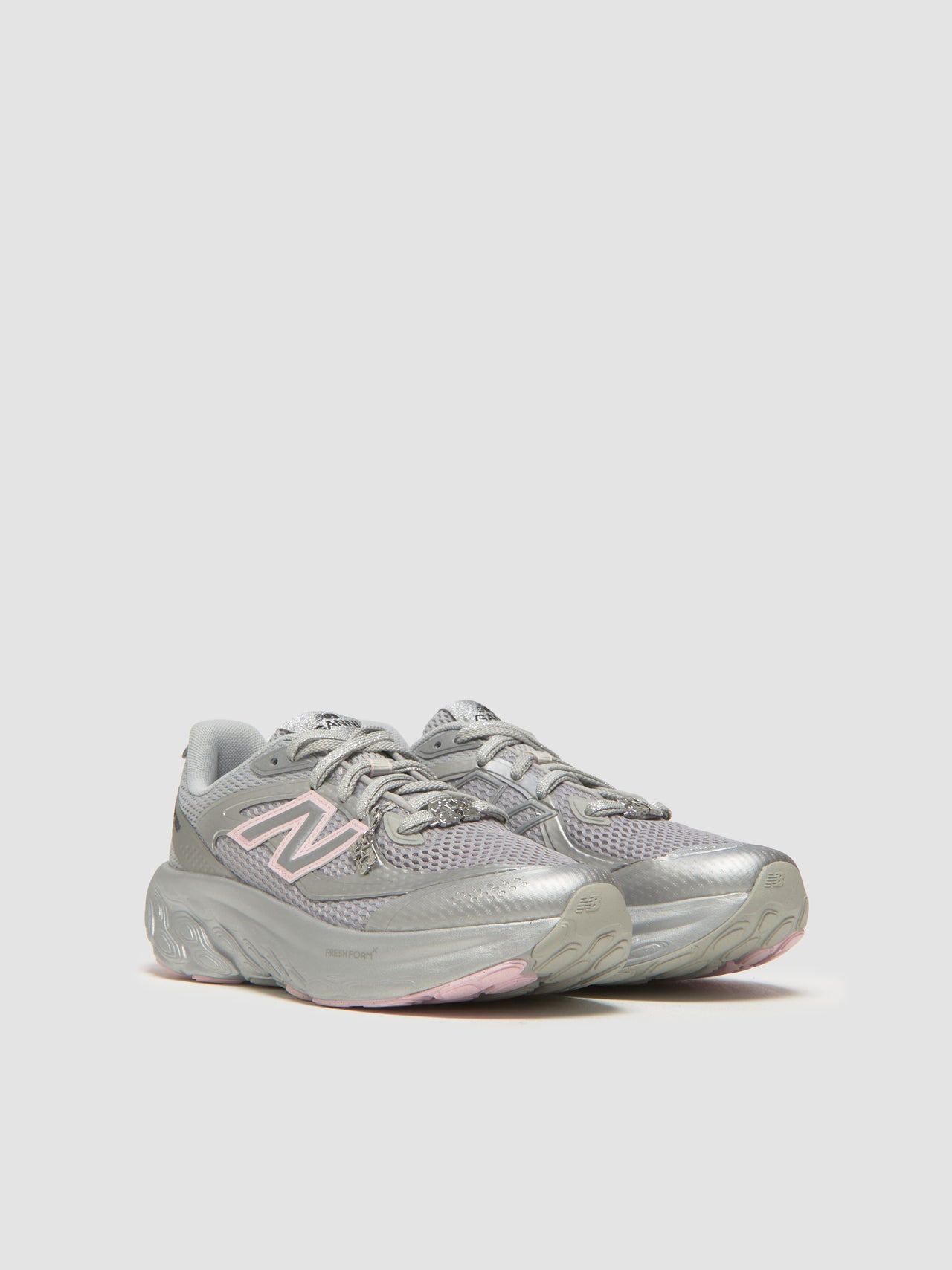 x Ganni Fresh Foam Sneaker in Silver Metallic