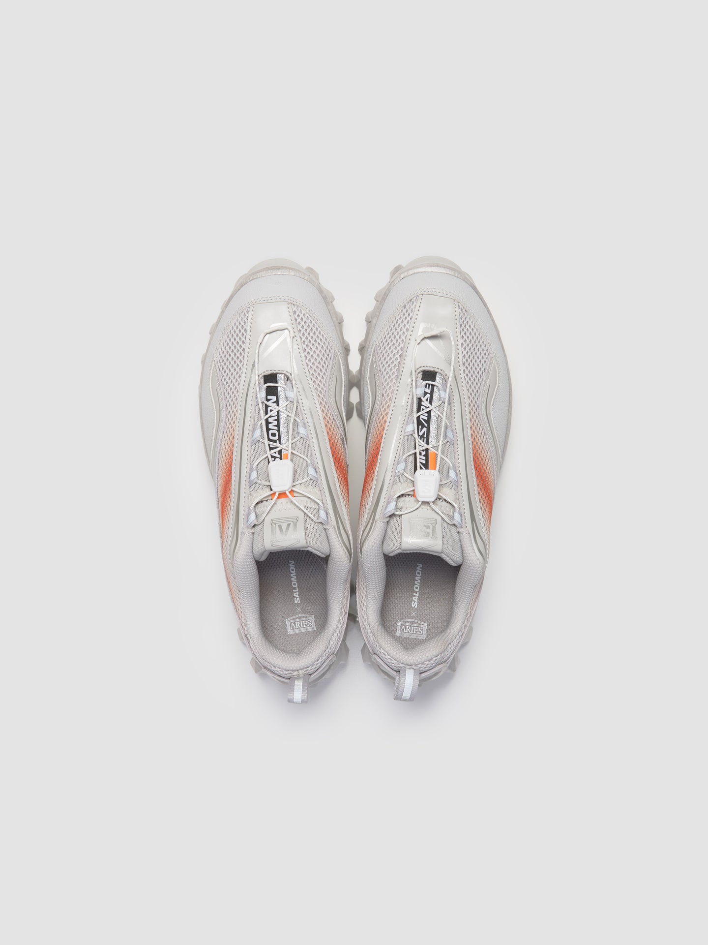 x Aries SNOWCLOG Sneaker in Lunar Rock & Shocking Orange
