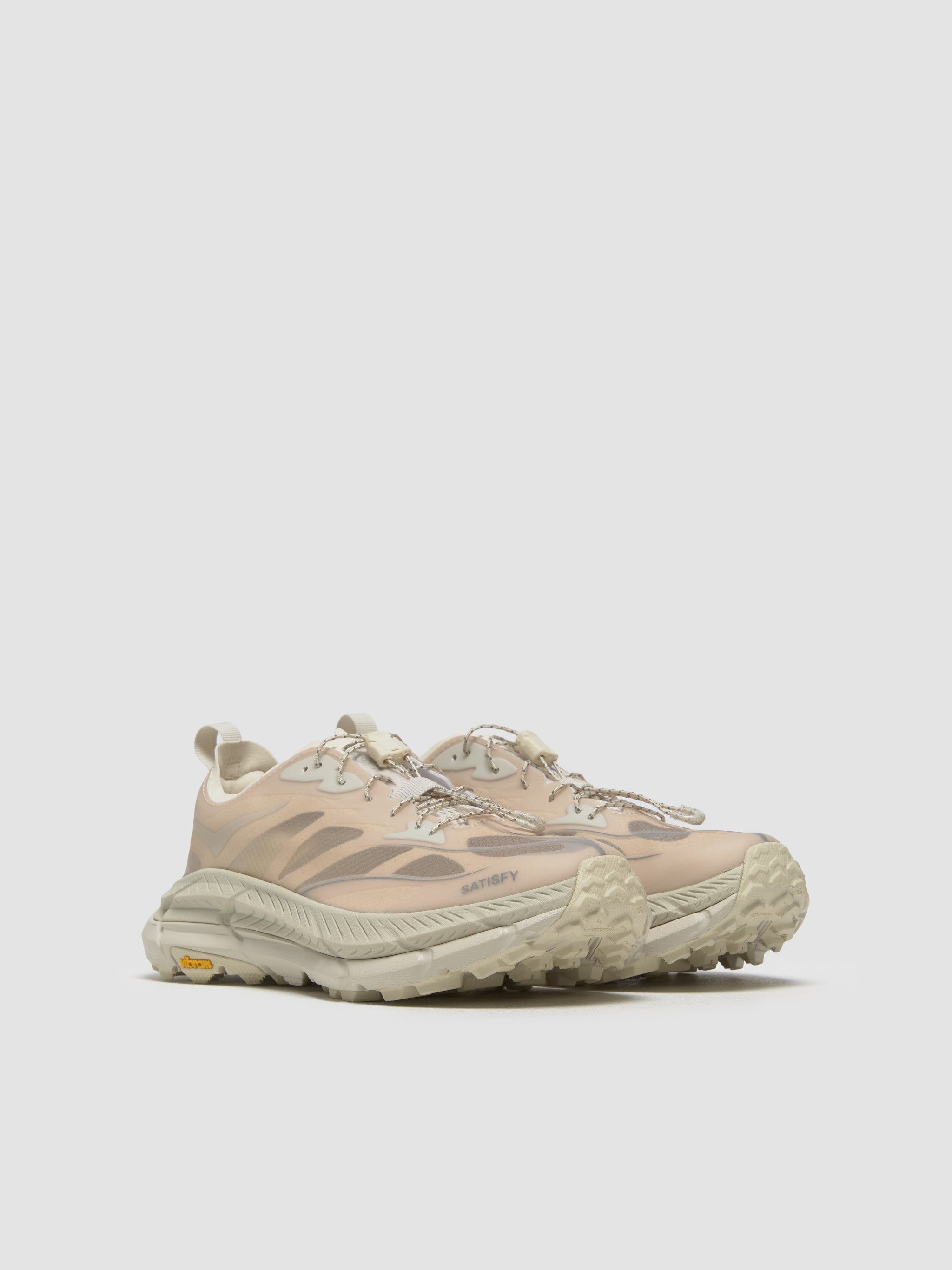 HOKA - x Satisfy Mafate Speed 4 Lite Sneaker in Bone - 1157050-BONE