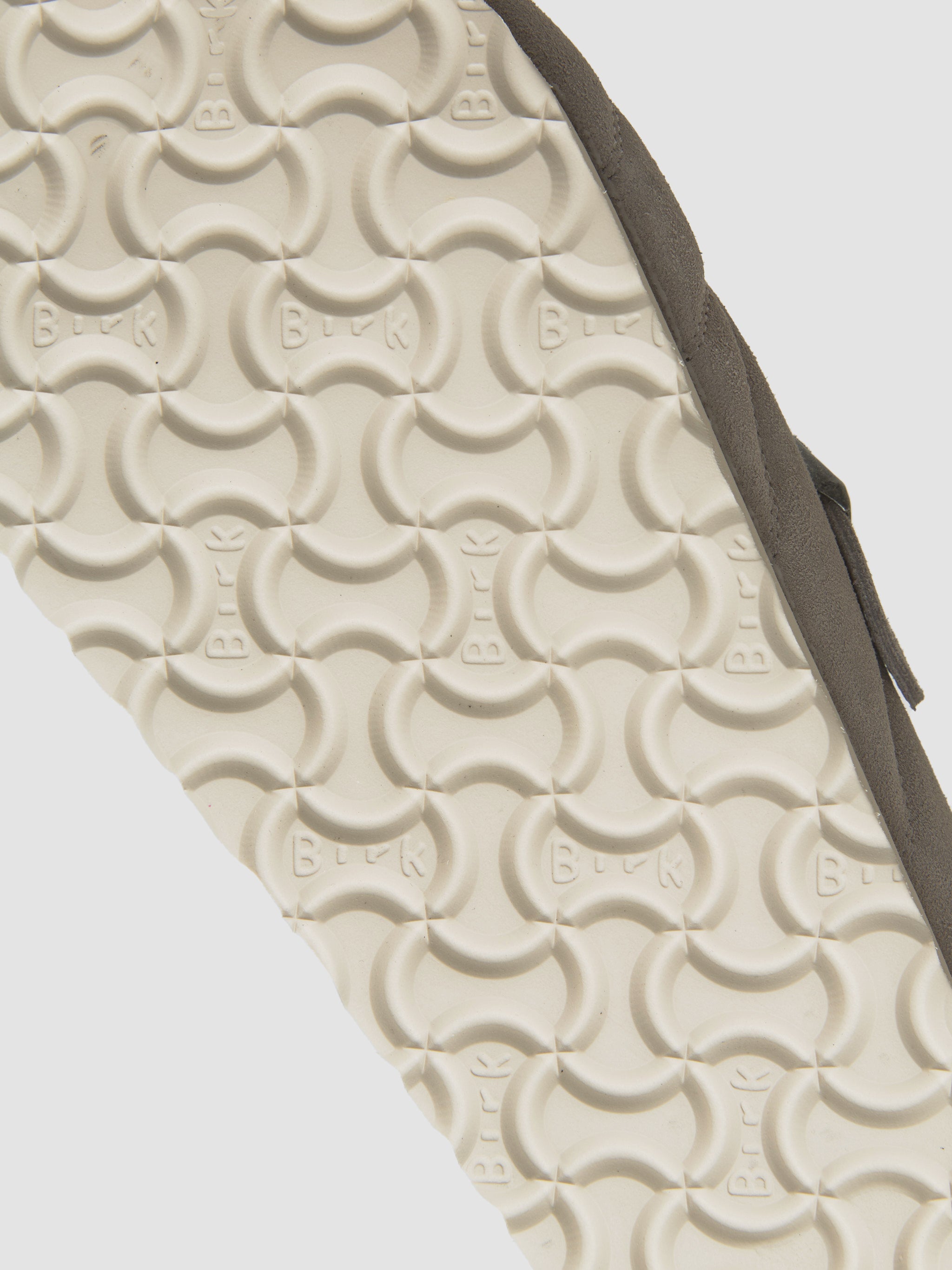 Boston Quilted Suede Clog in Stone Coin
