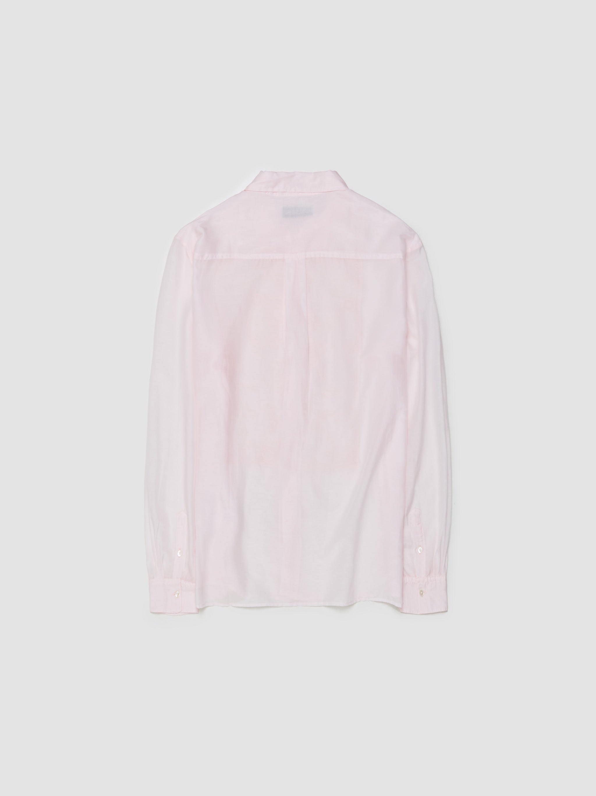 Adorn Sheer Cotton Silk Shirt in Ballet Pink