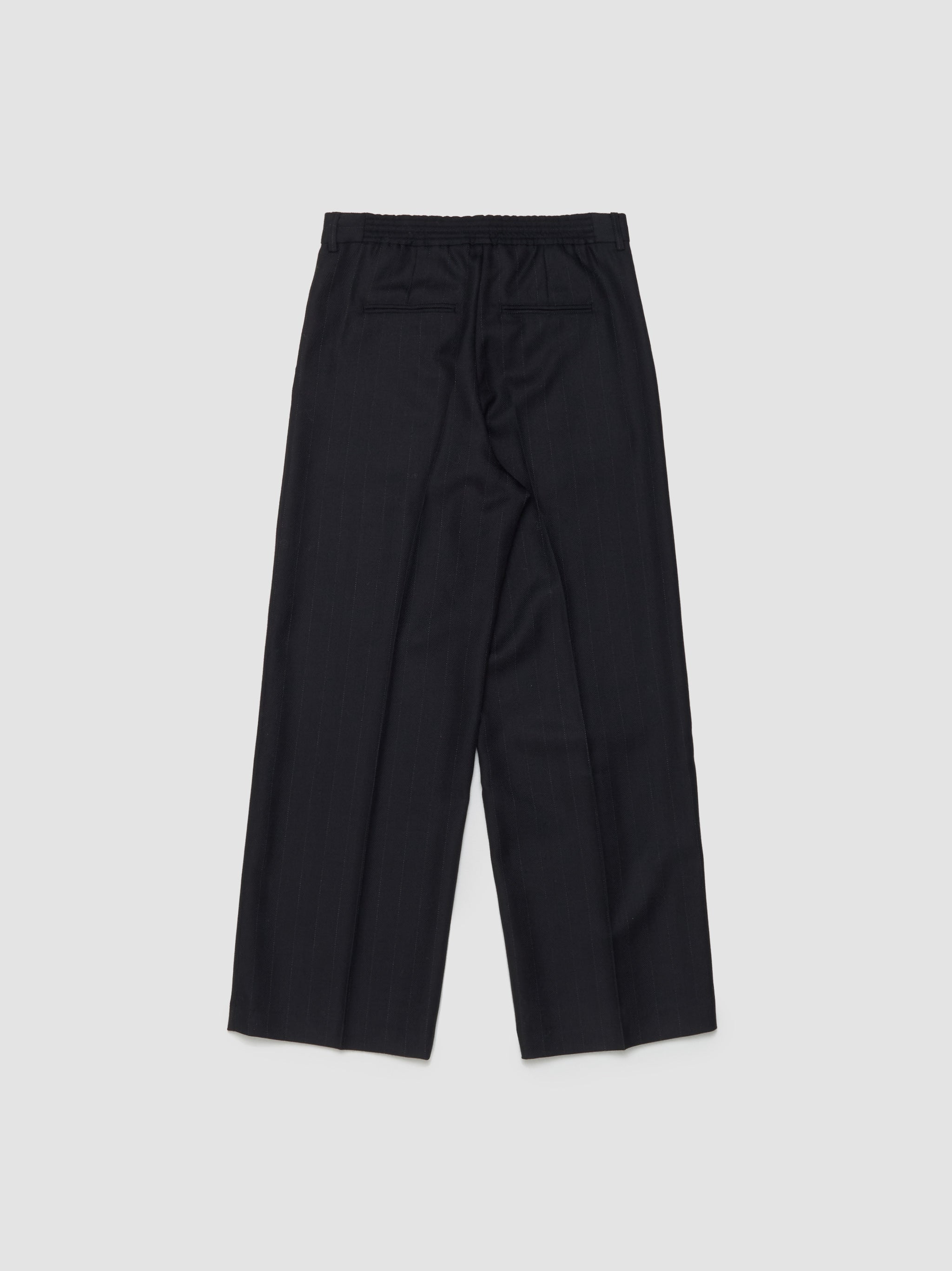 Sailor Trousers in Black Wool