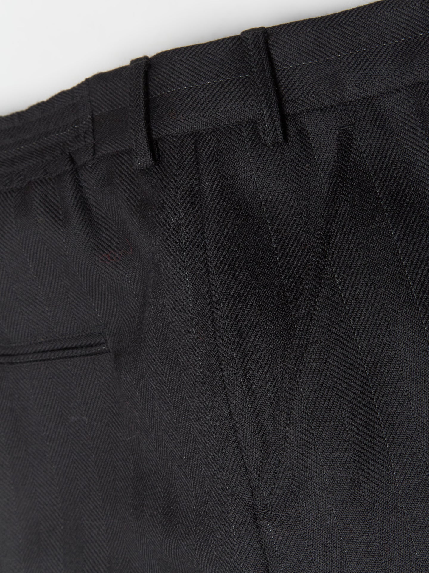 Sailor Trousers in Black Wool