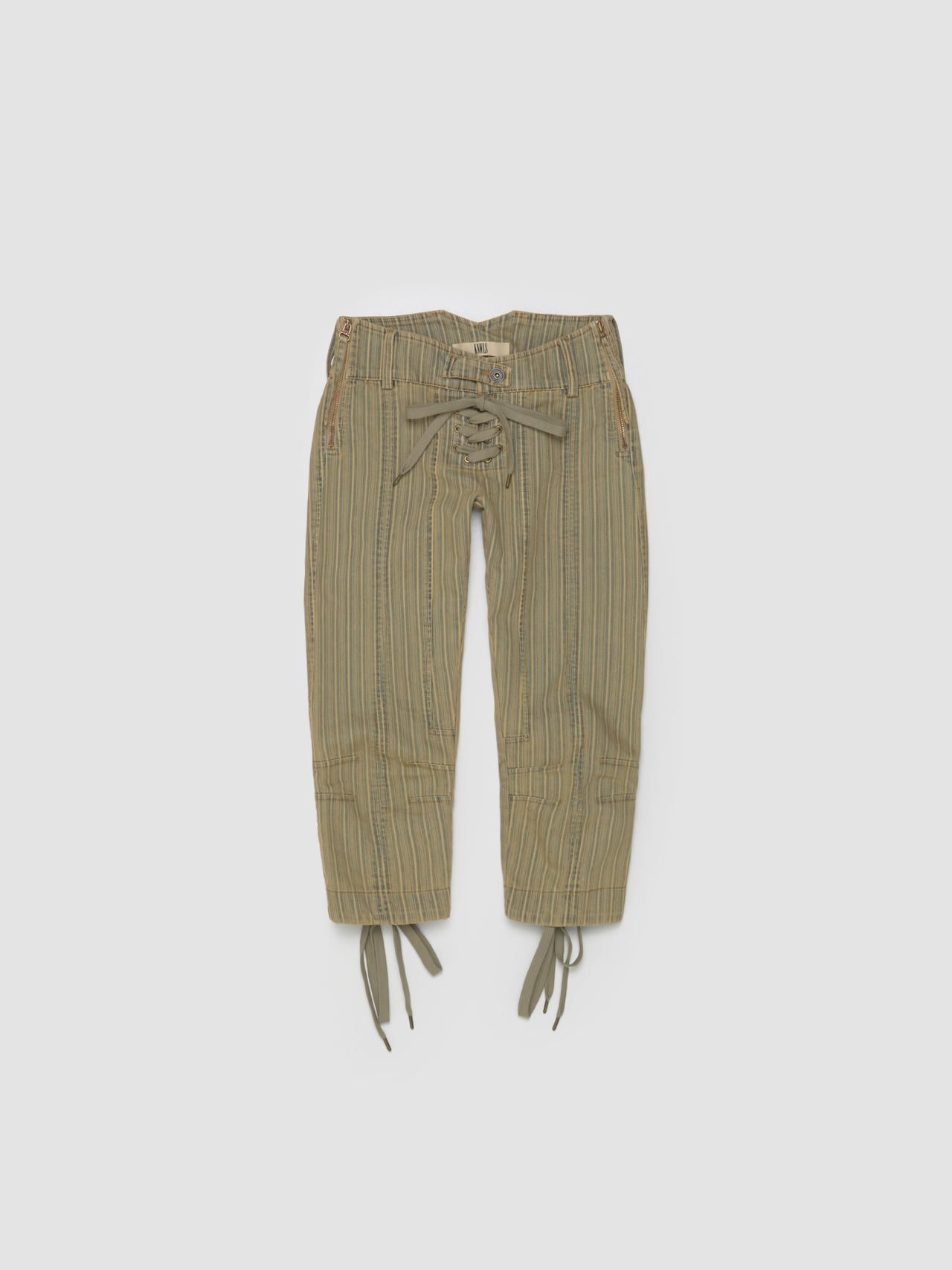 GFRC Capri Pants in Tan Stripe