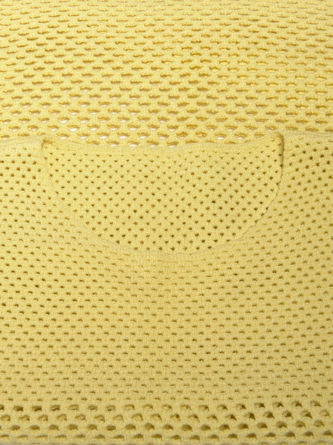 Solid Fishnet Tank Top in Lemon