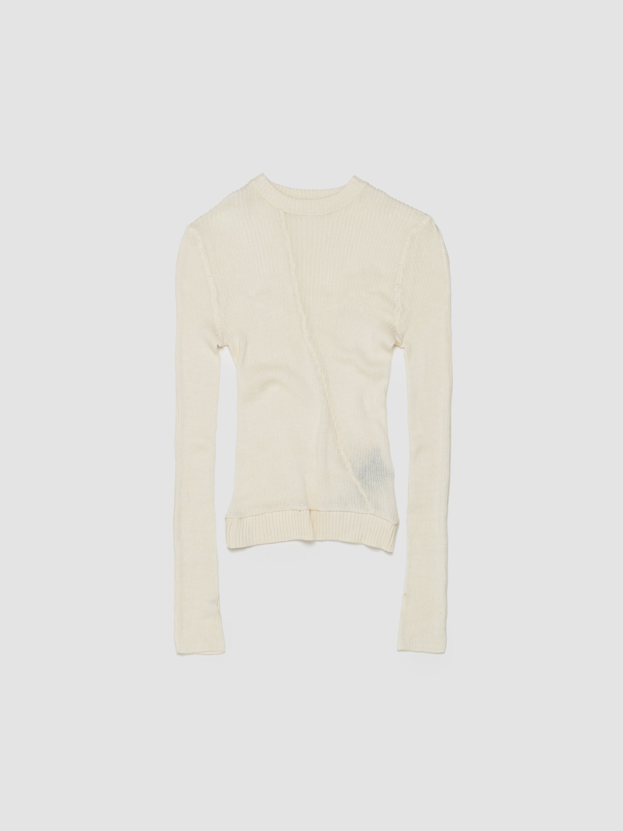 Bow Long Sleeve in Off White