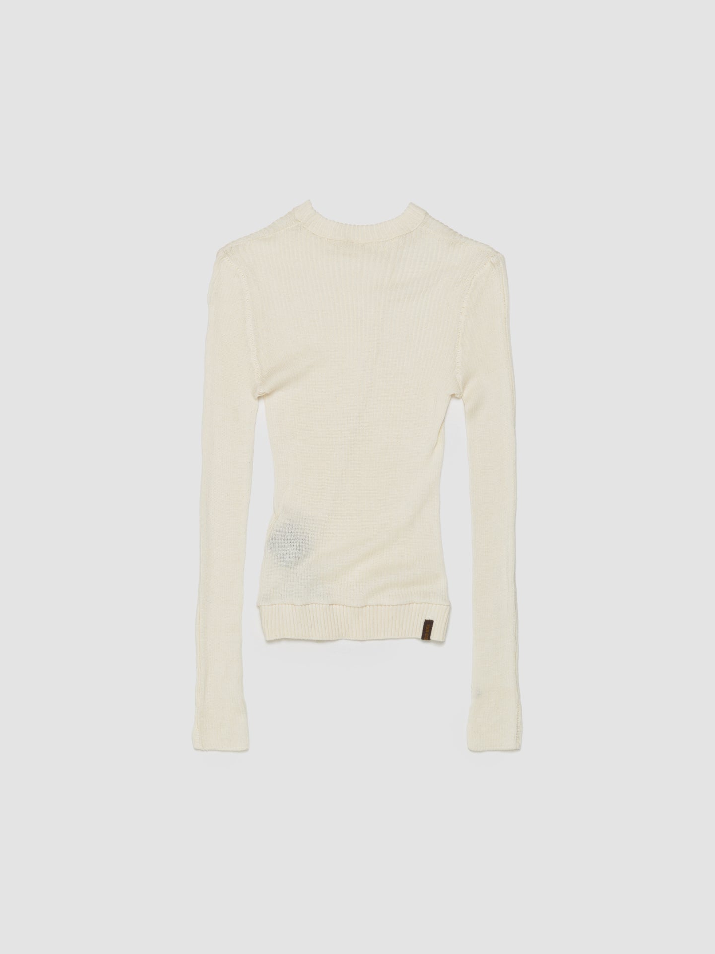 Bow Long Sleeve in Off White