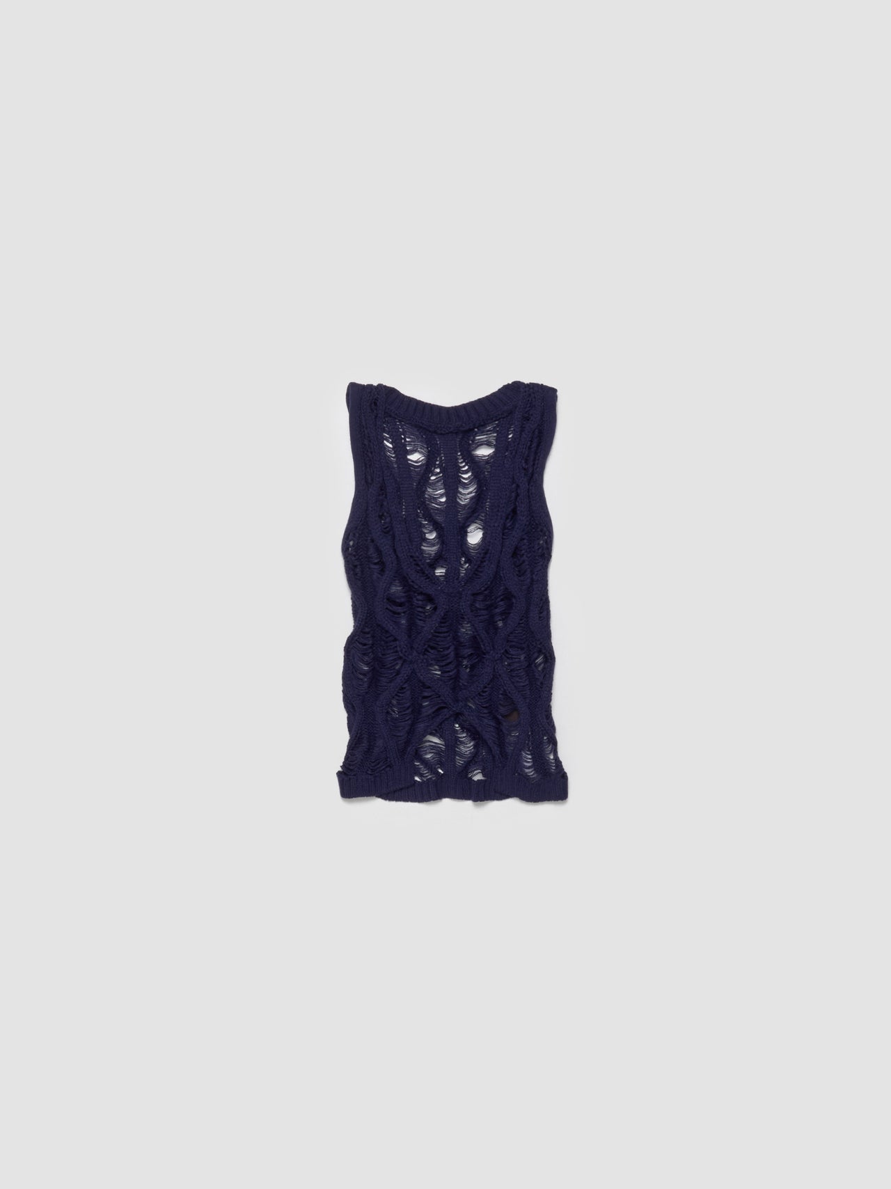 Fudgy V-Neck Vest in Navy