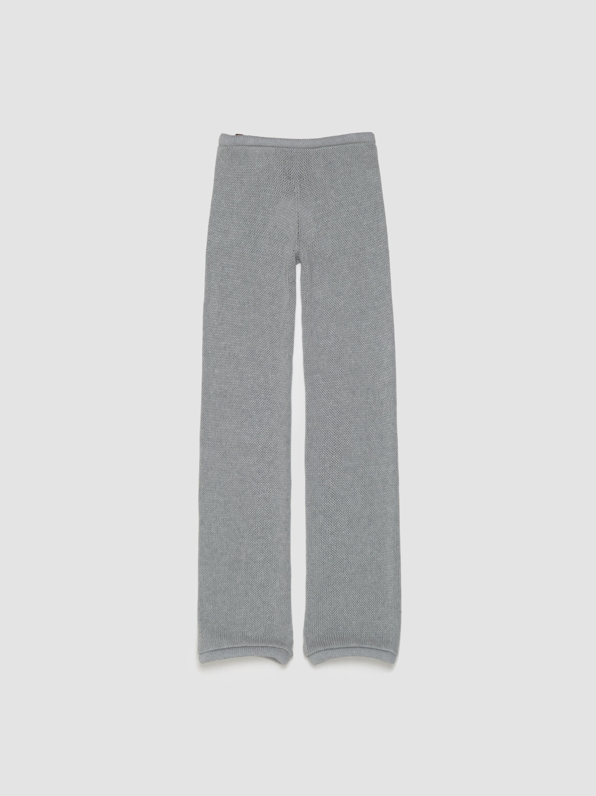 Isabella Straight Pants in Silver