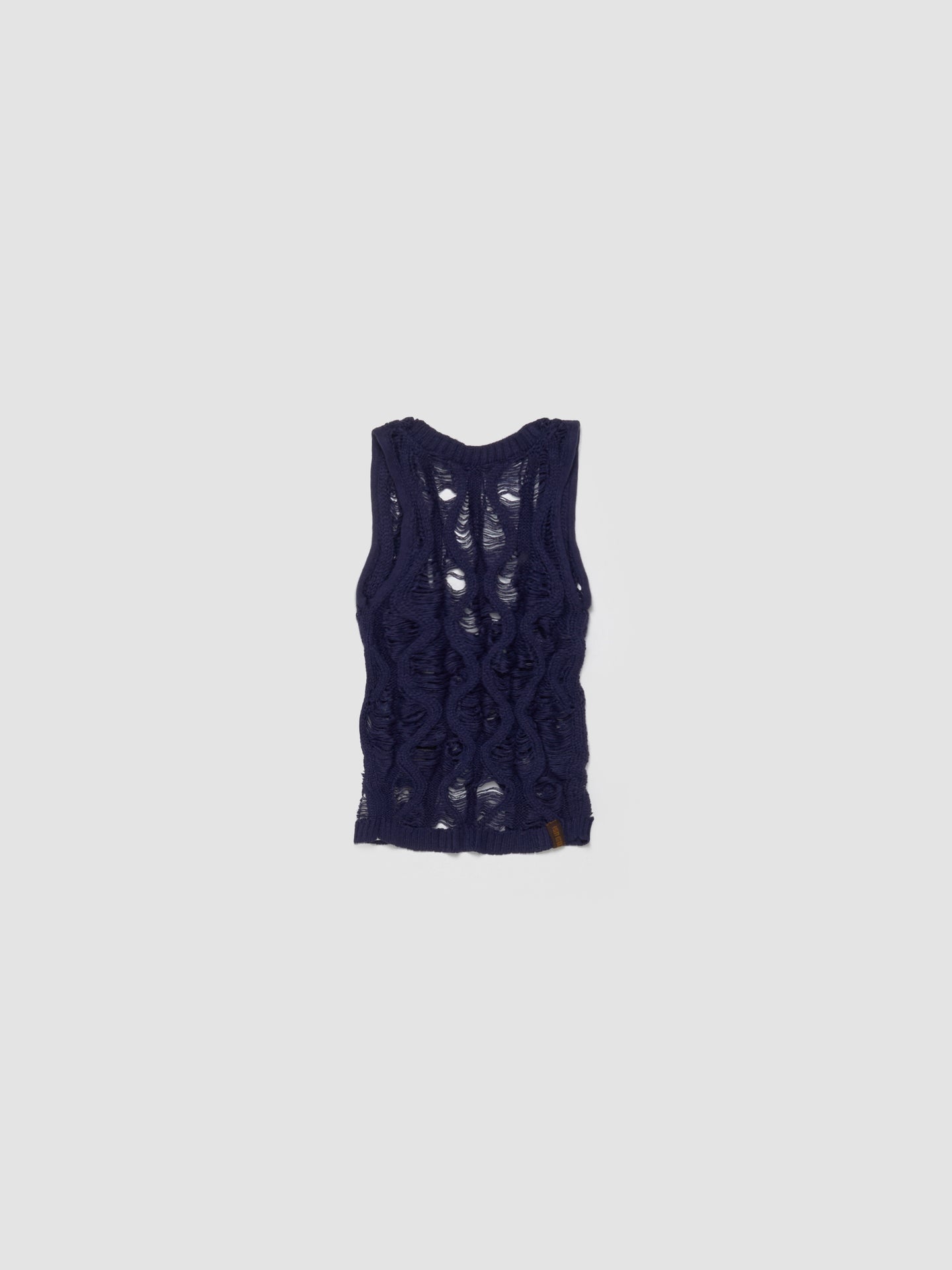 Fudgy V-Neck Vest in Navy