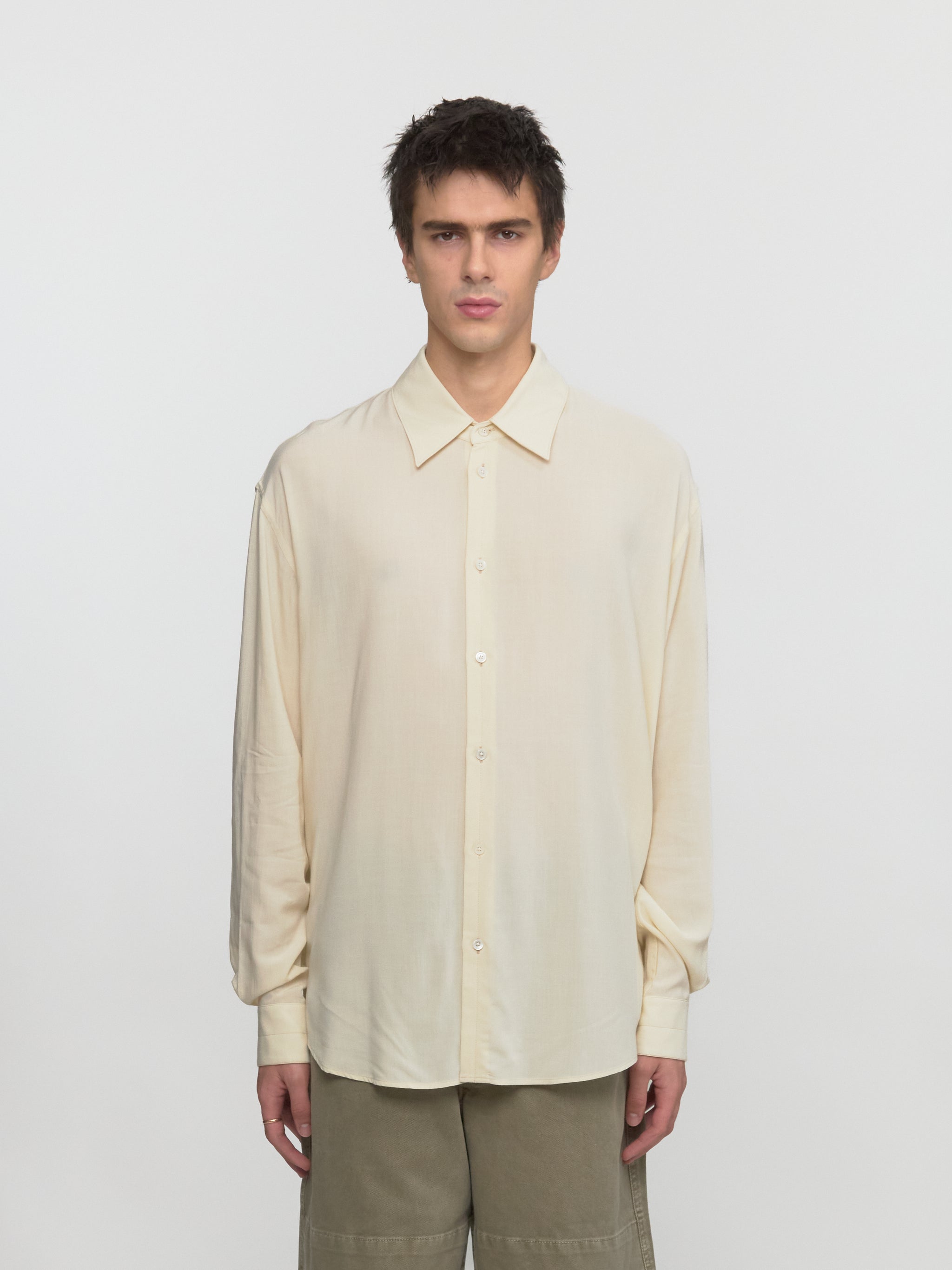 Relaxed Shirt in Cream