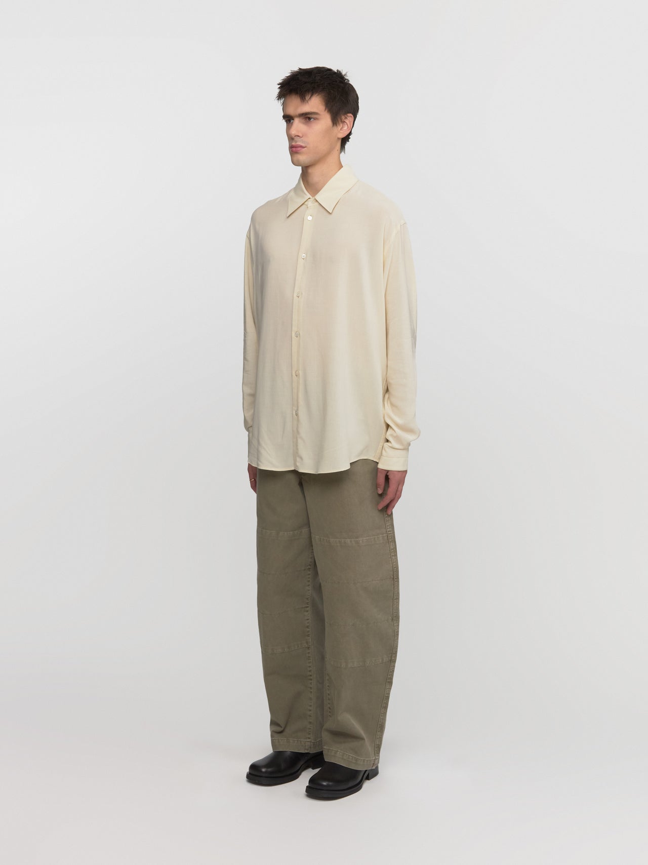 Relaxed Shirt in Cream