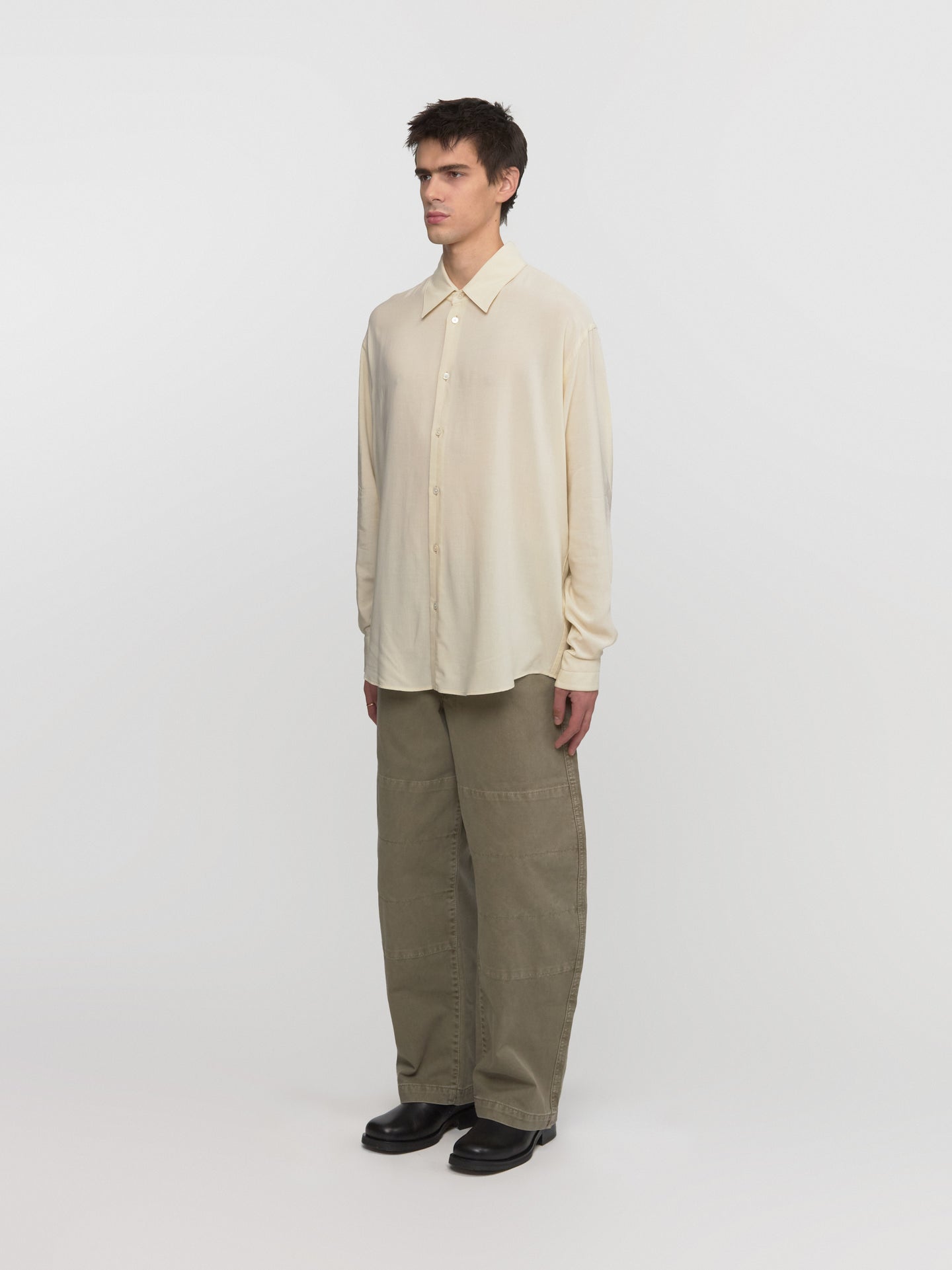 Relaxed Shirt in Cream