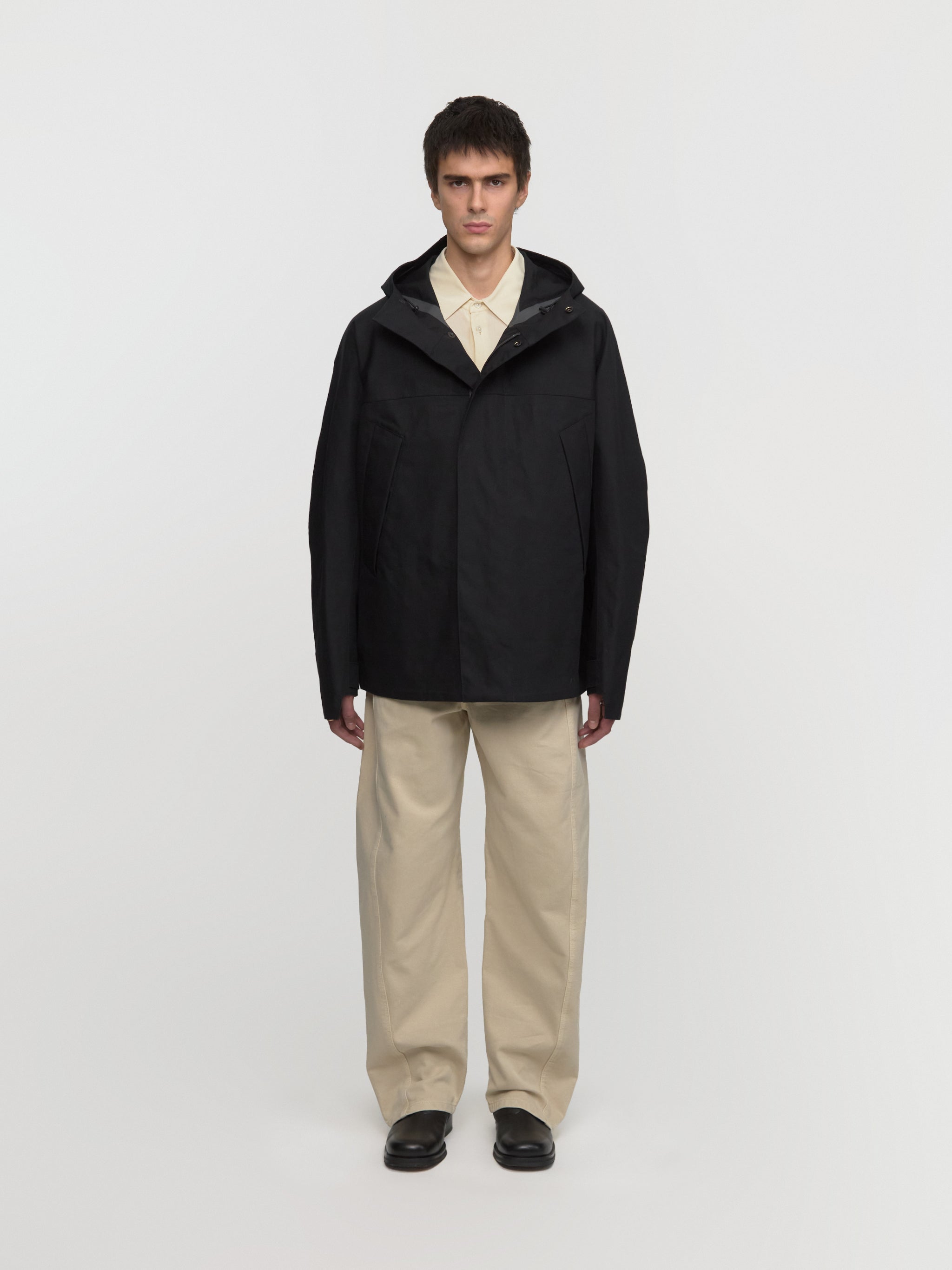 Soft Technical Parka in Black