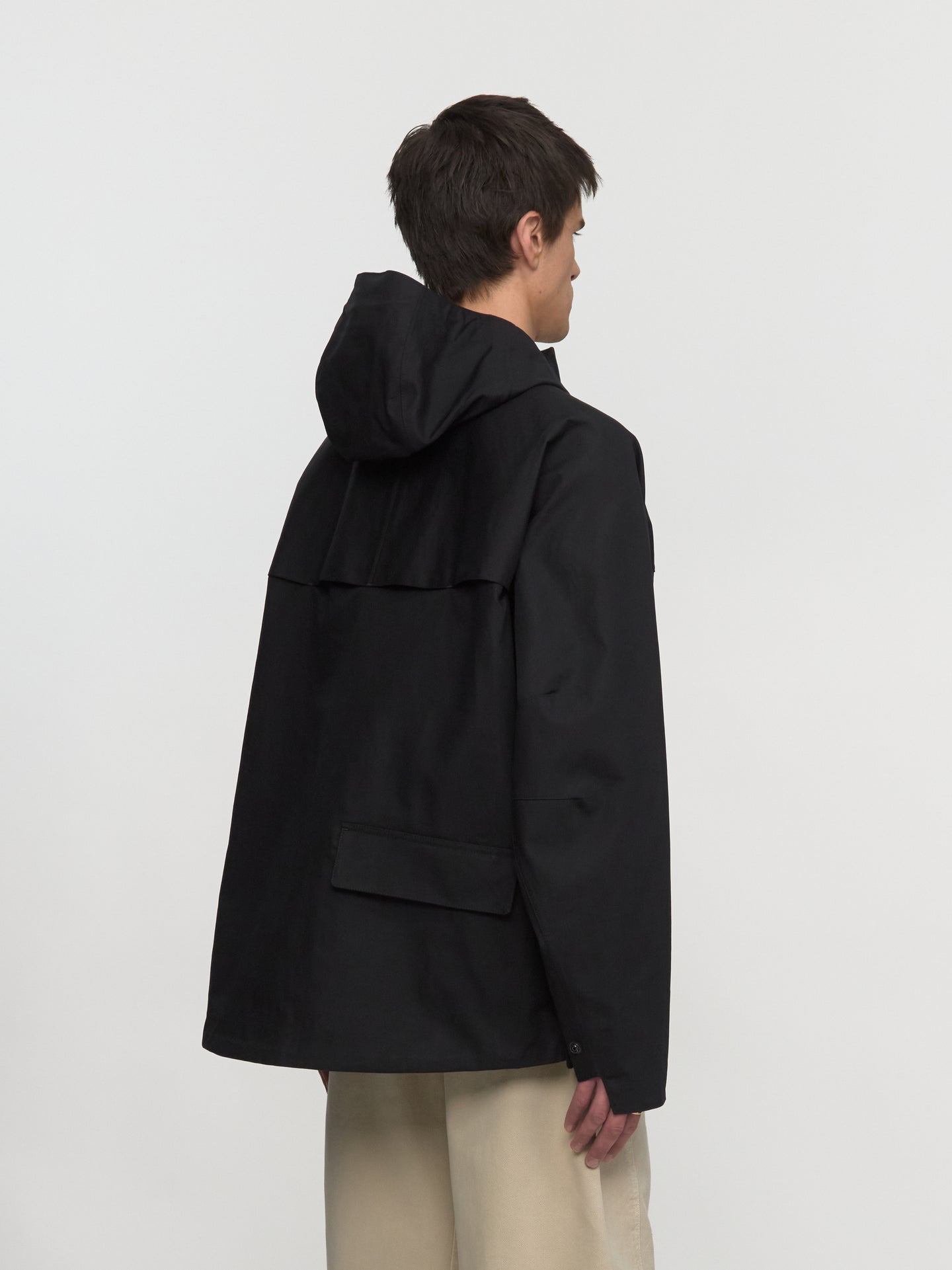 Soft Technical Parka in Black