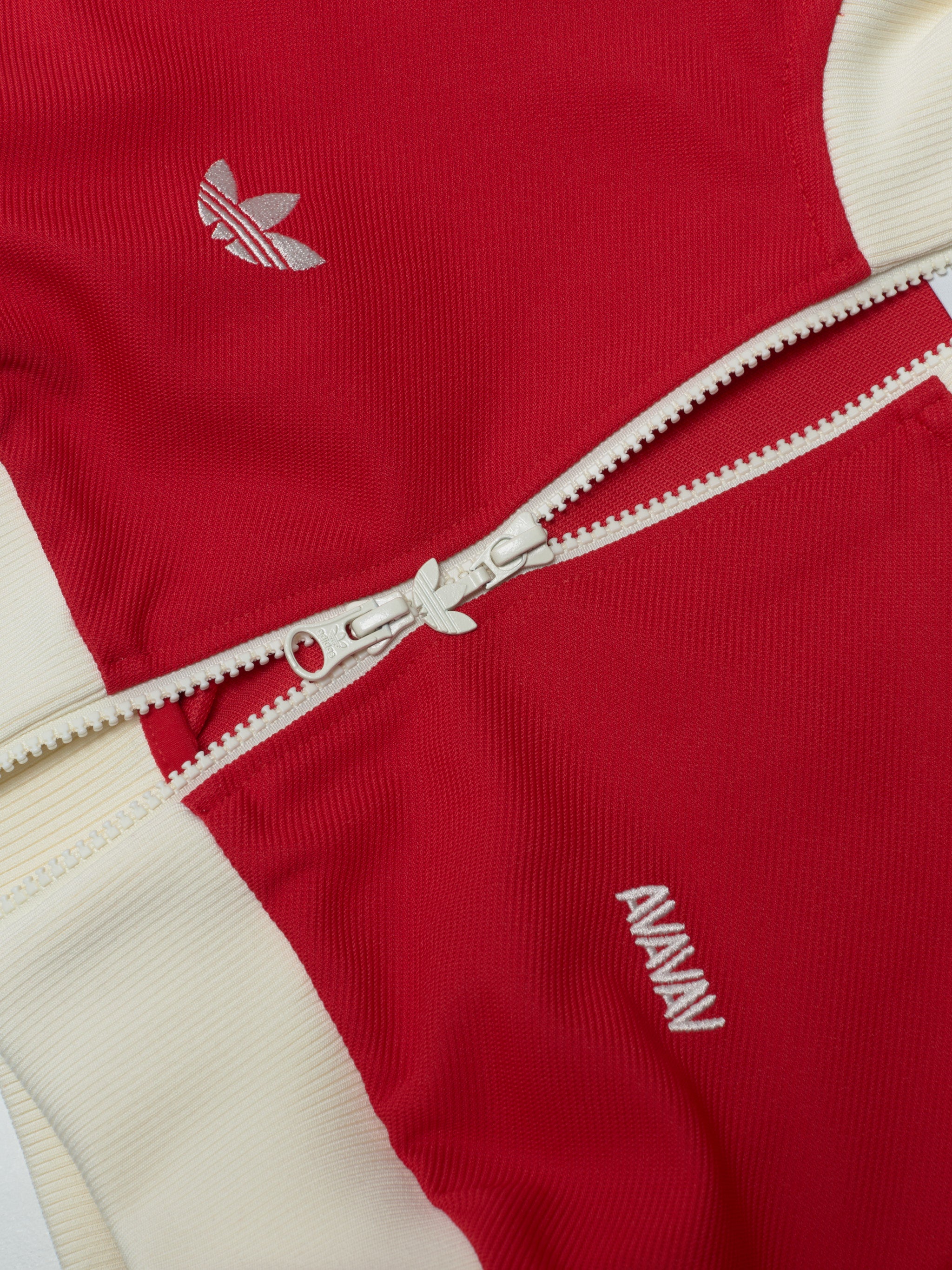 x Avavav Cropped Track Top in Better Scarlet