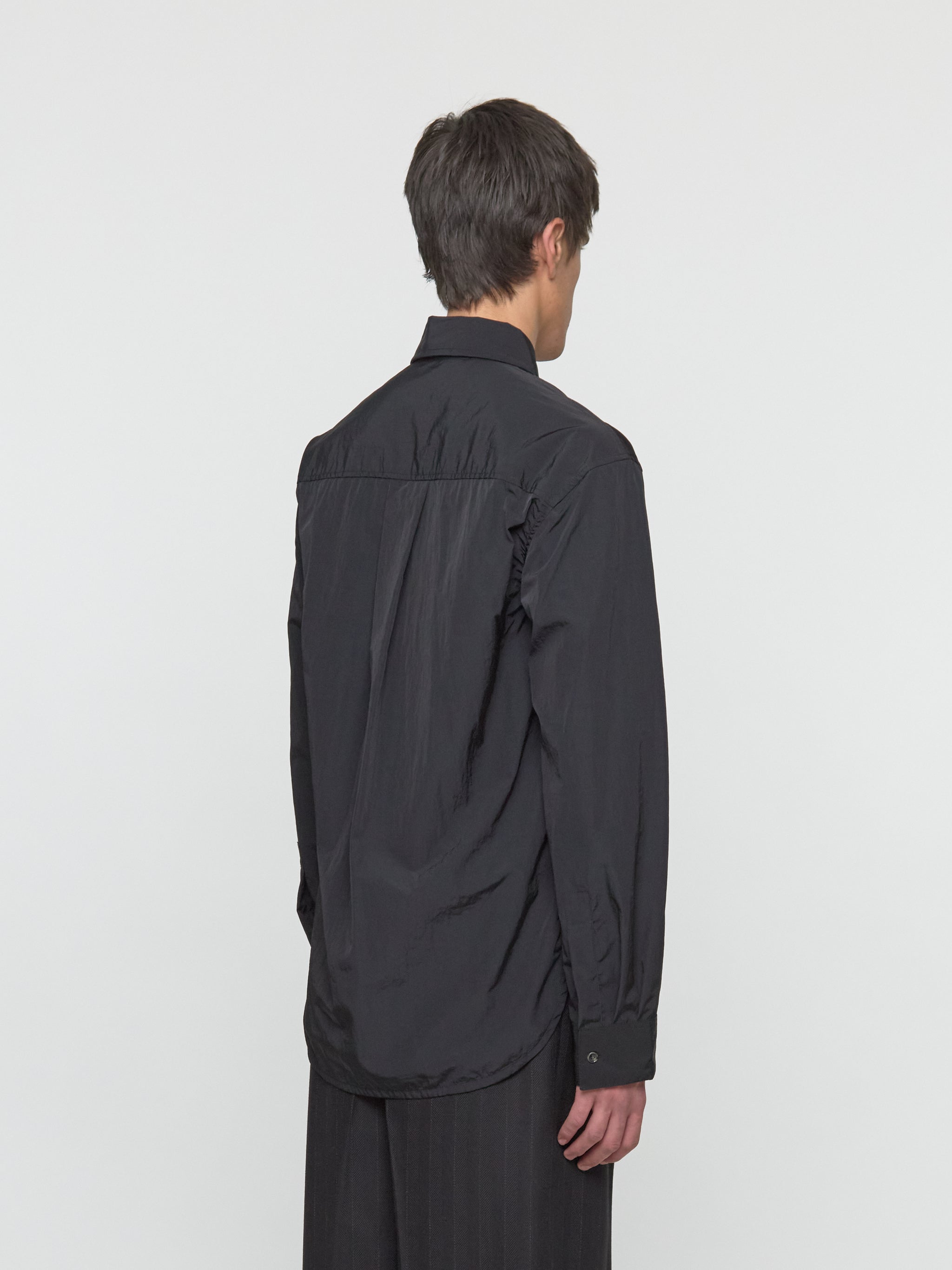 Wet Lung Overshirt in Black