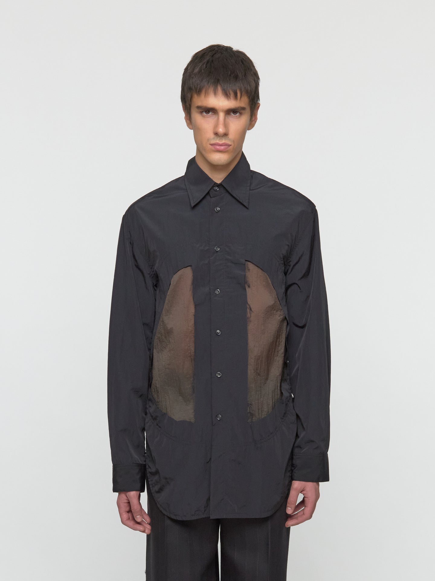 Wet Lung Overshirt in Black