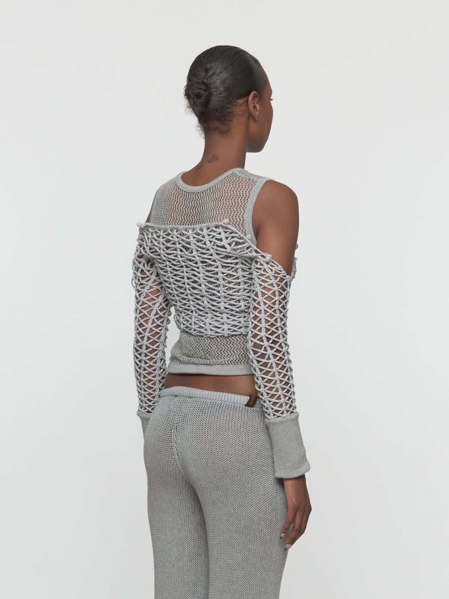 Armor Chain Crop Top in Silver