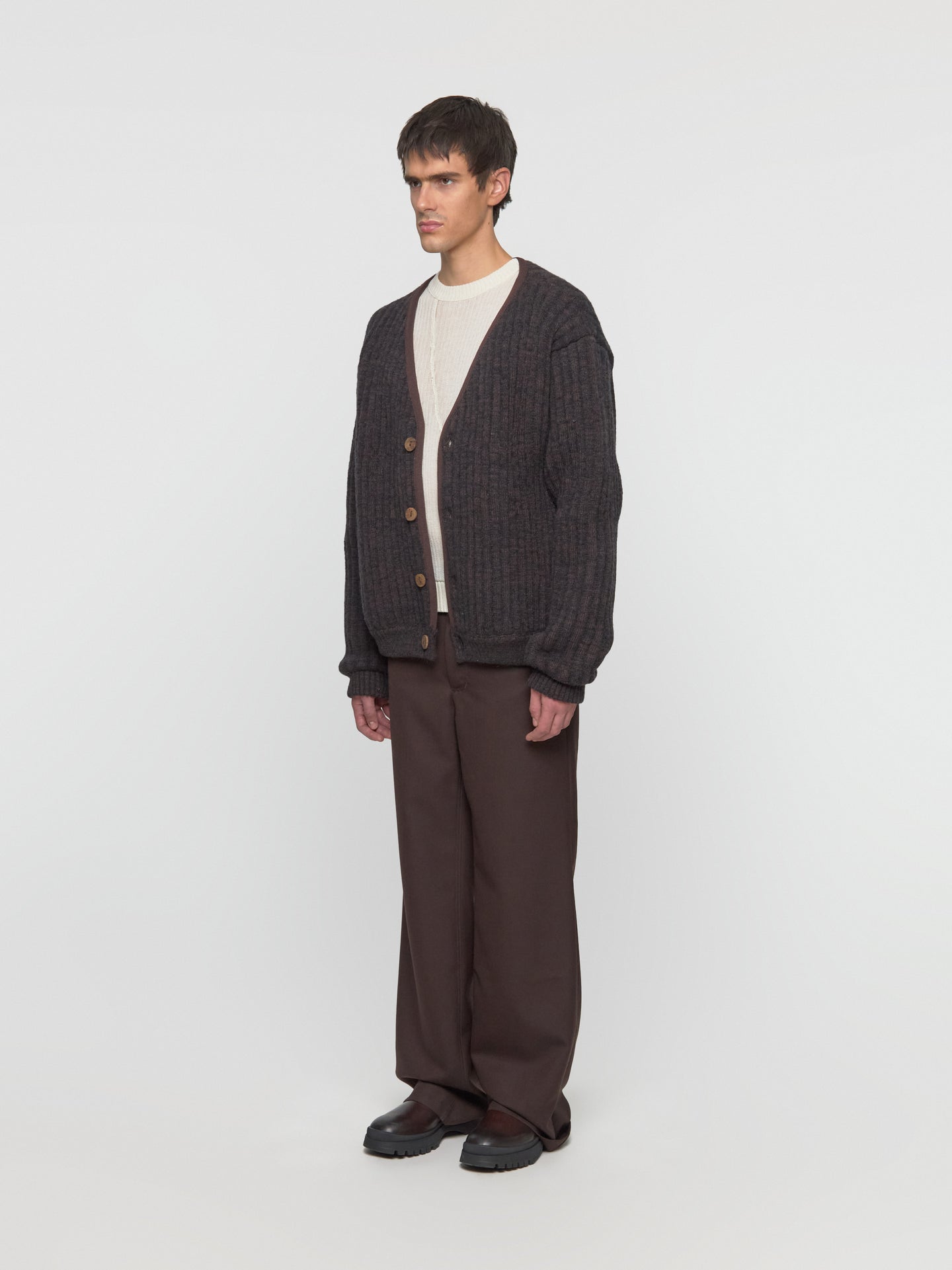 Michelin Chunky Sweater in Charcoal