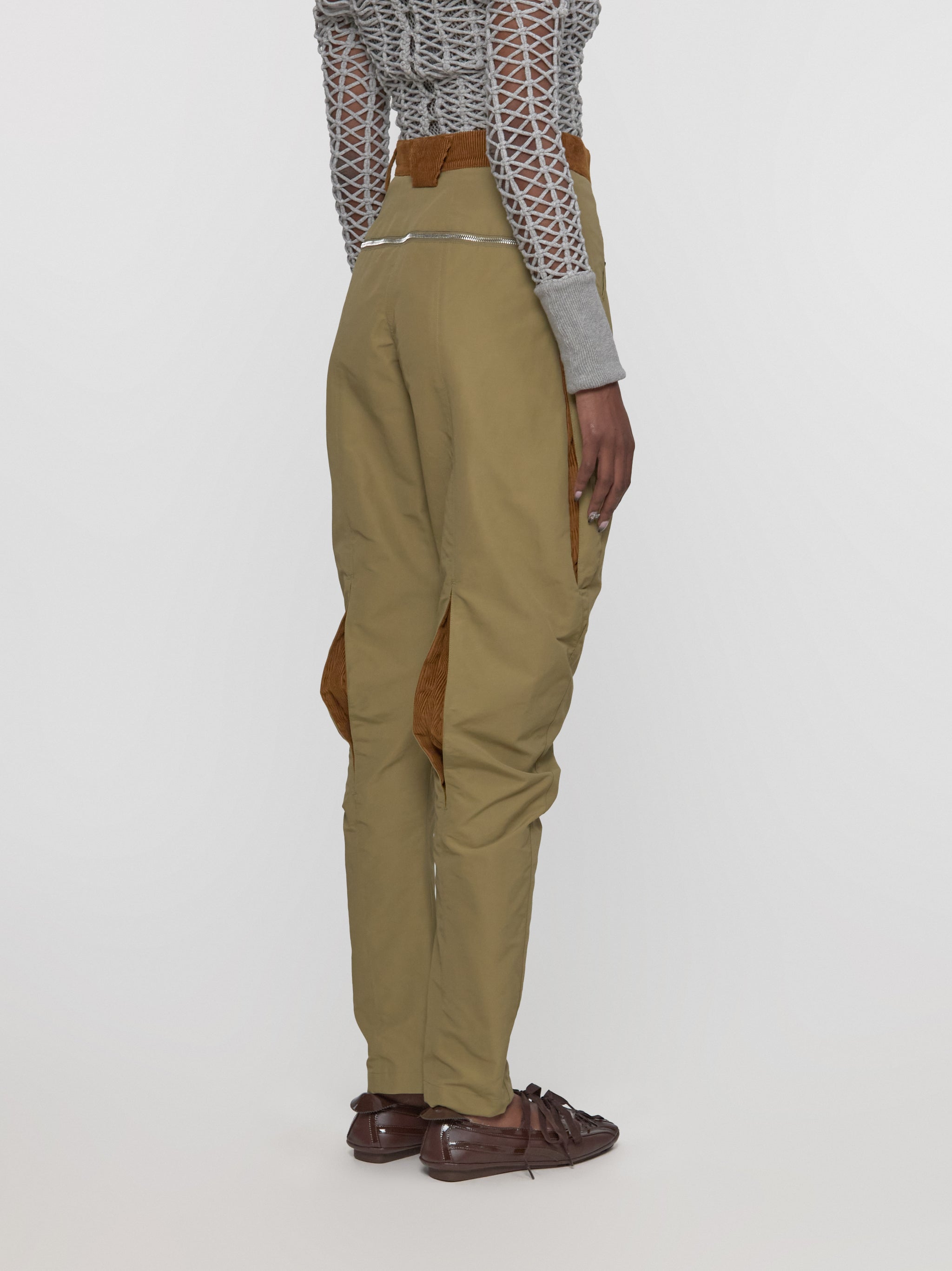 Chasseur Trouser in Olive Green & Honey