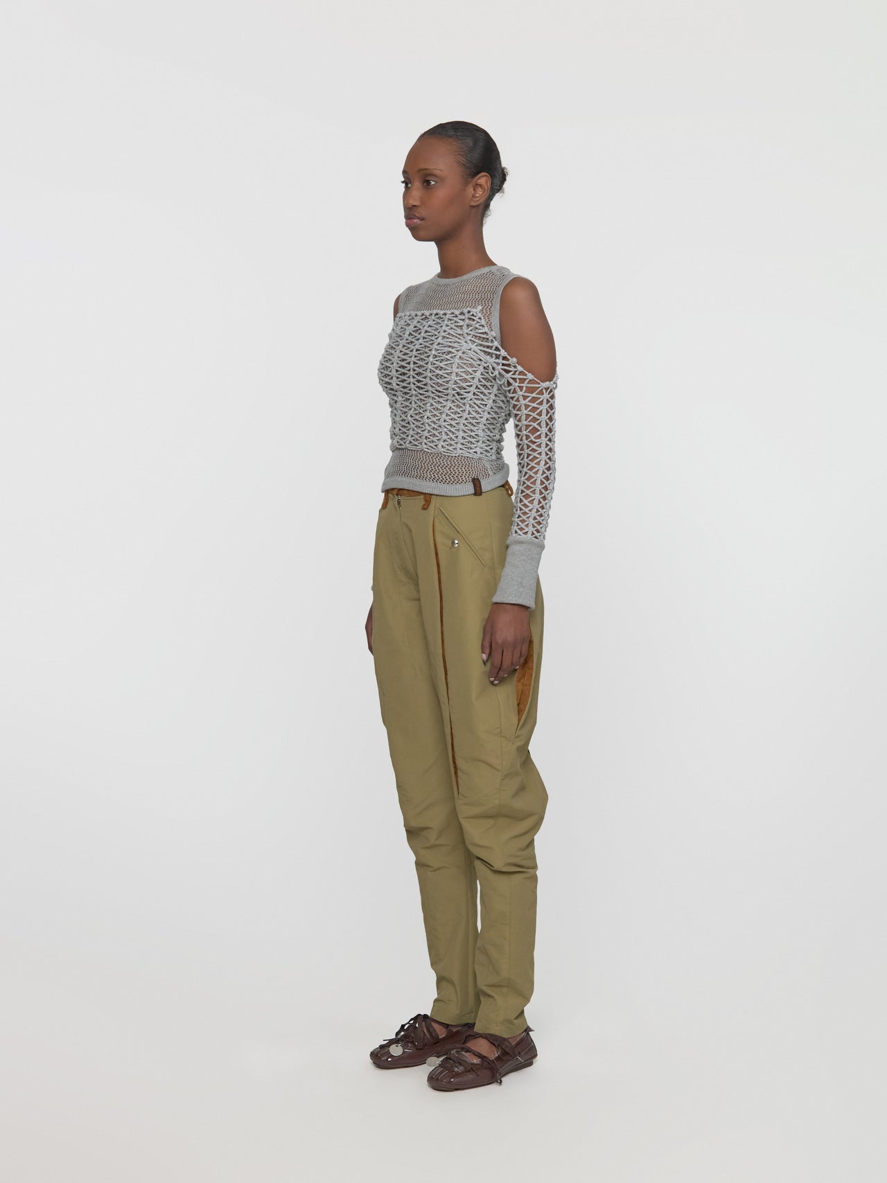 Chasseur Trouser in Olive Green & Honey