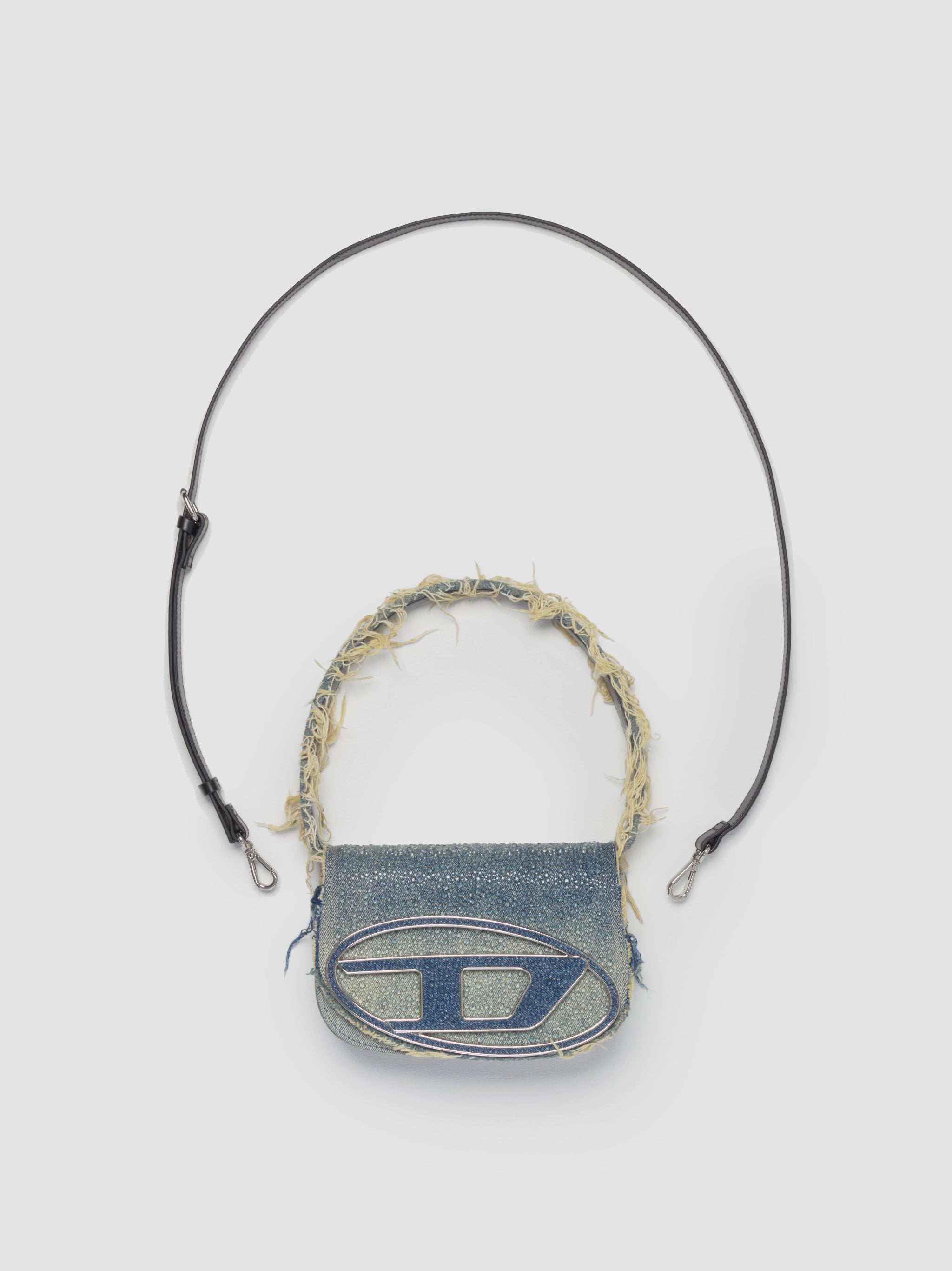 1Dr Shoulder Bag in Medium Blue Denim