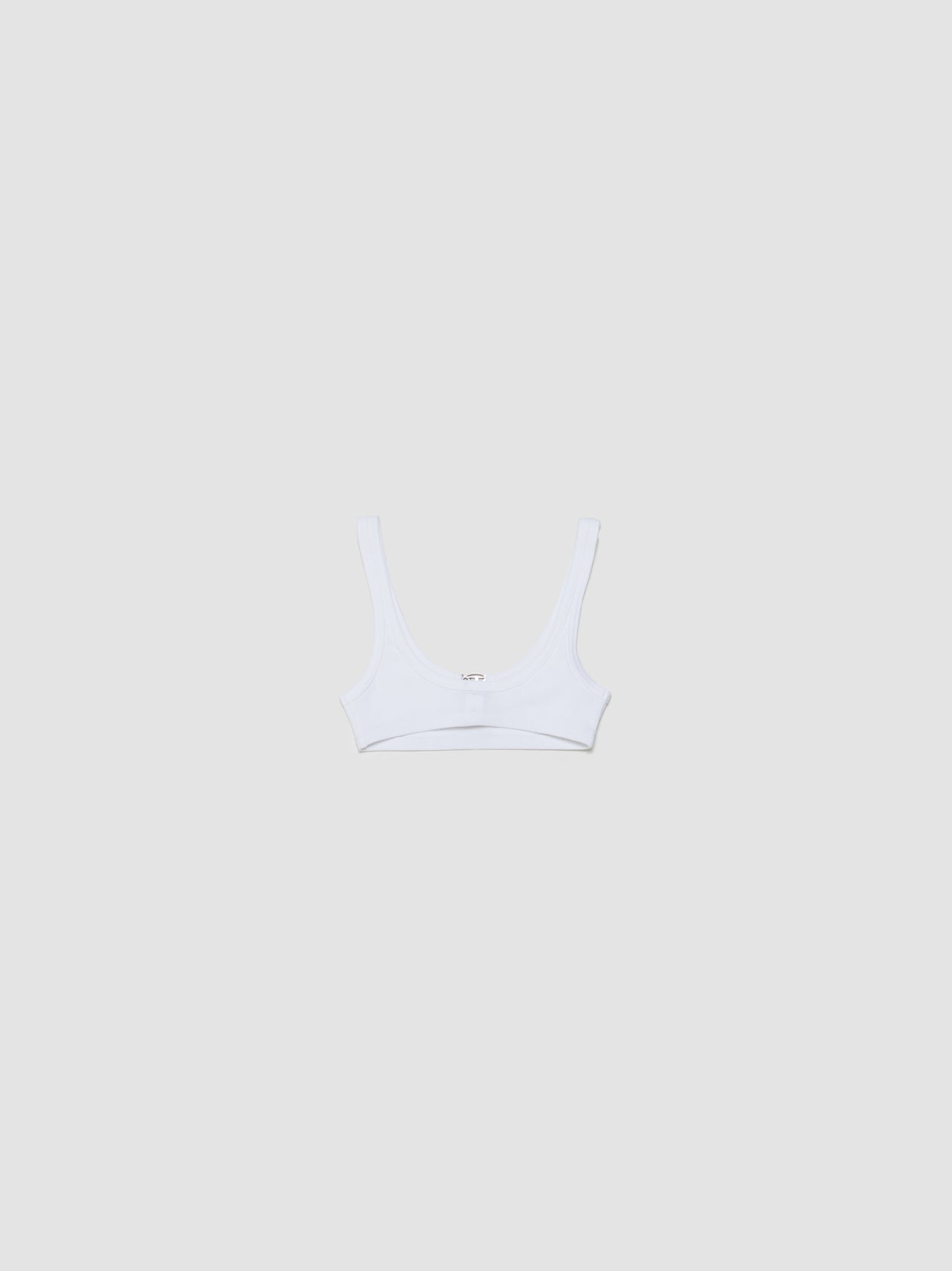 Oval D-Rib Bralette in Bright White