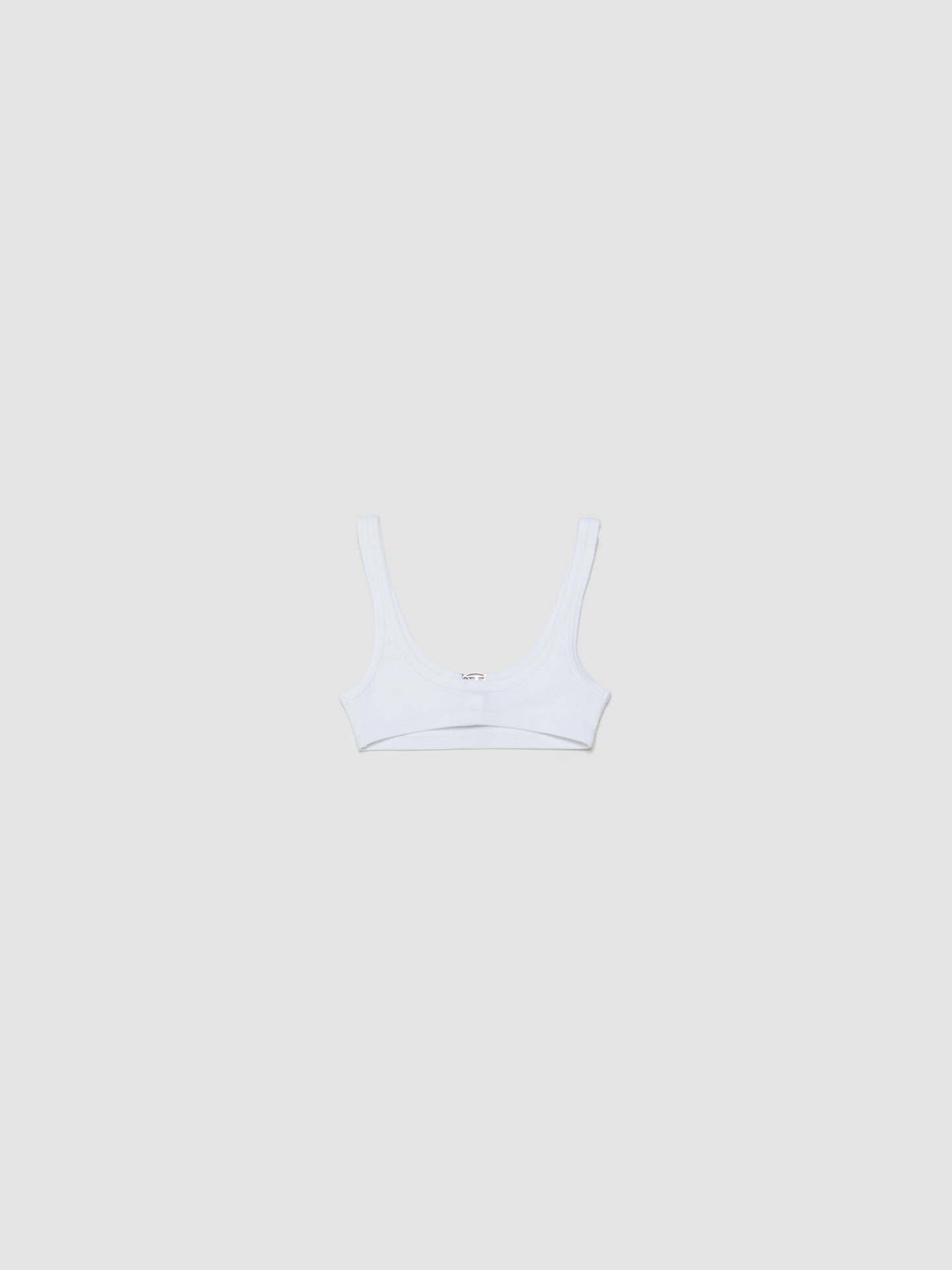 Oval D-Rib Bralette in Bright White