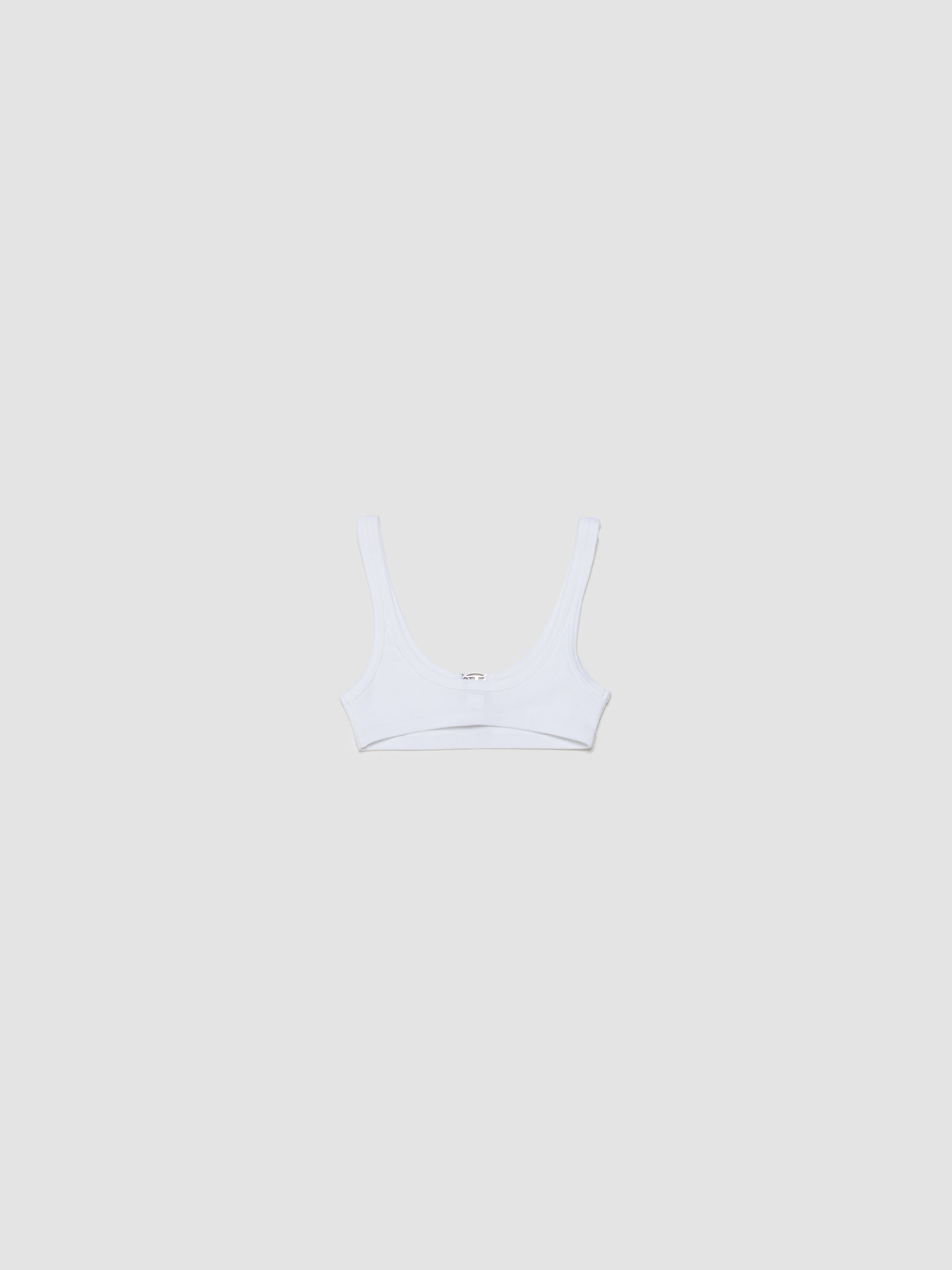 Oval D-Rib Bralette in Bright White