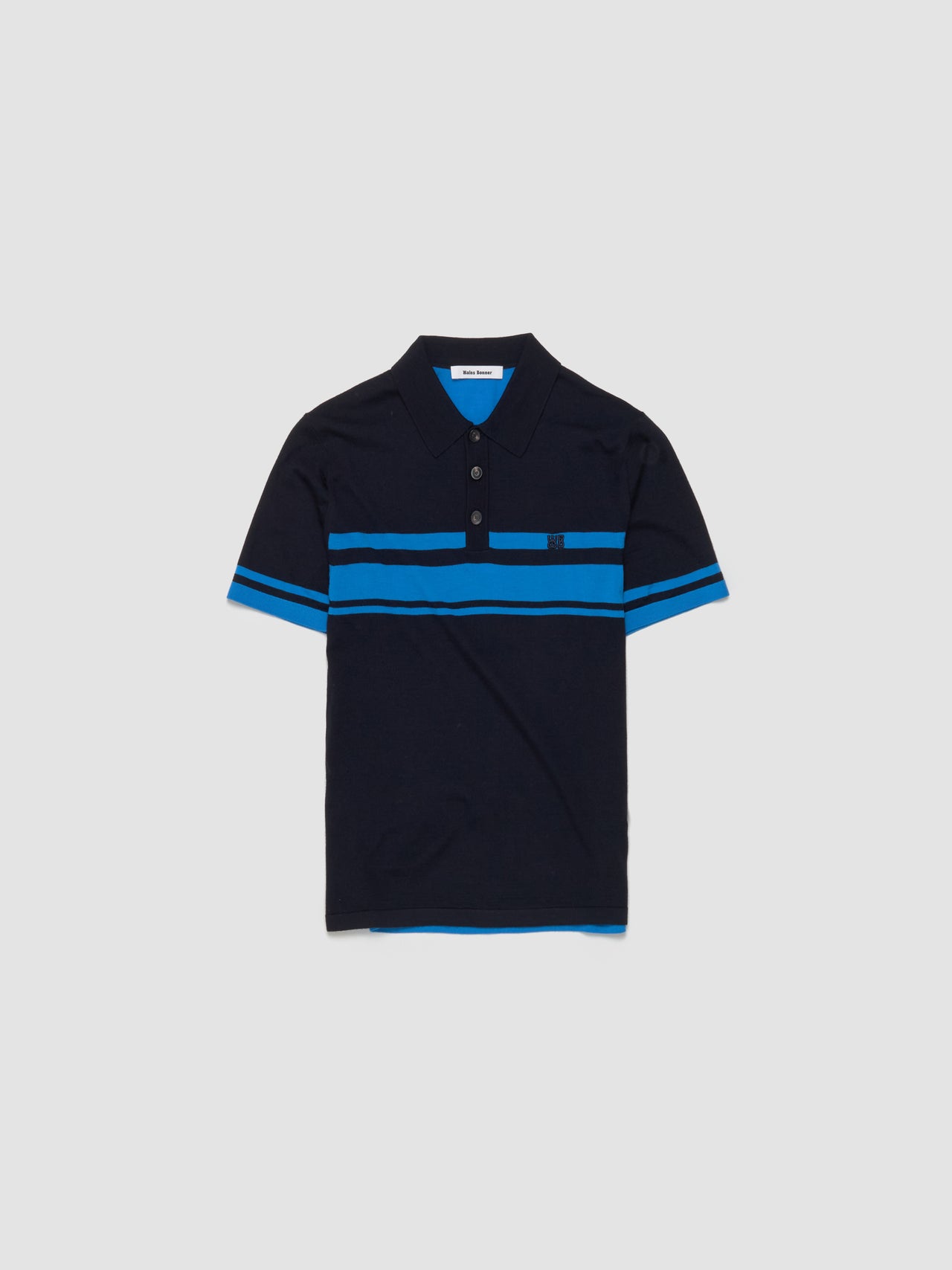 Dawn Polo in Blue & Navy