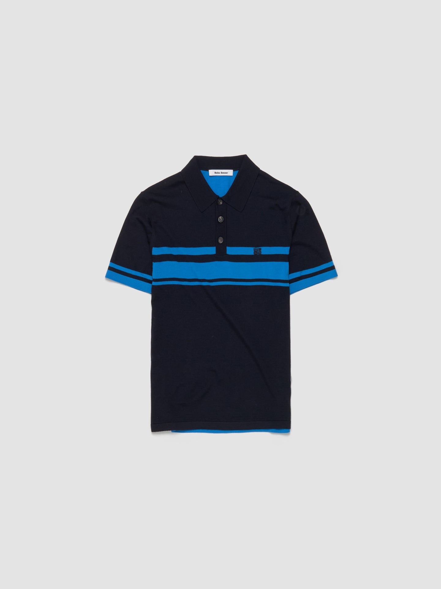 Dawn Polo in Blue & Navy