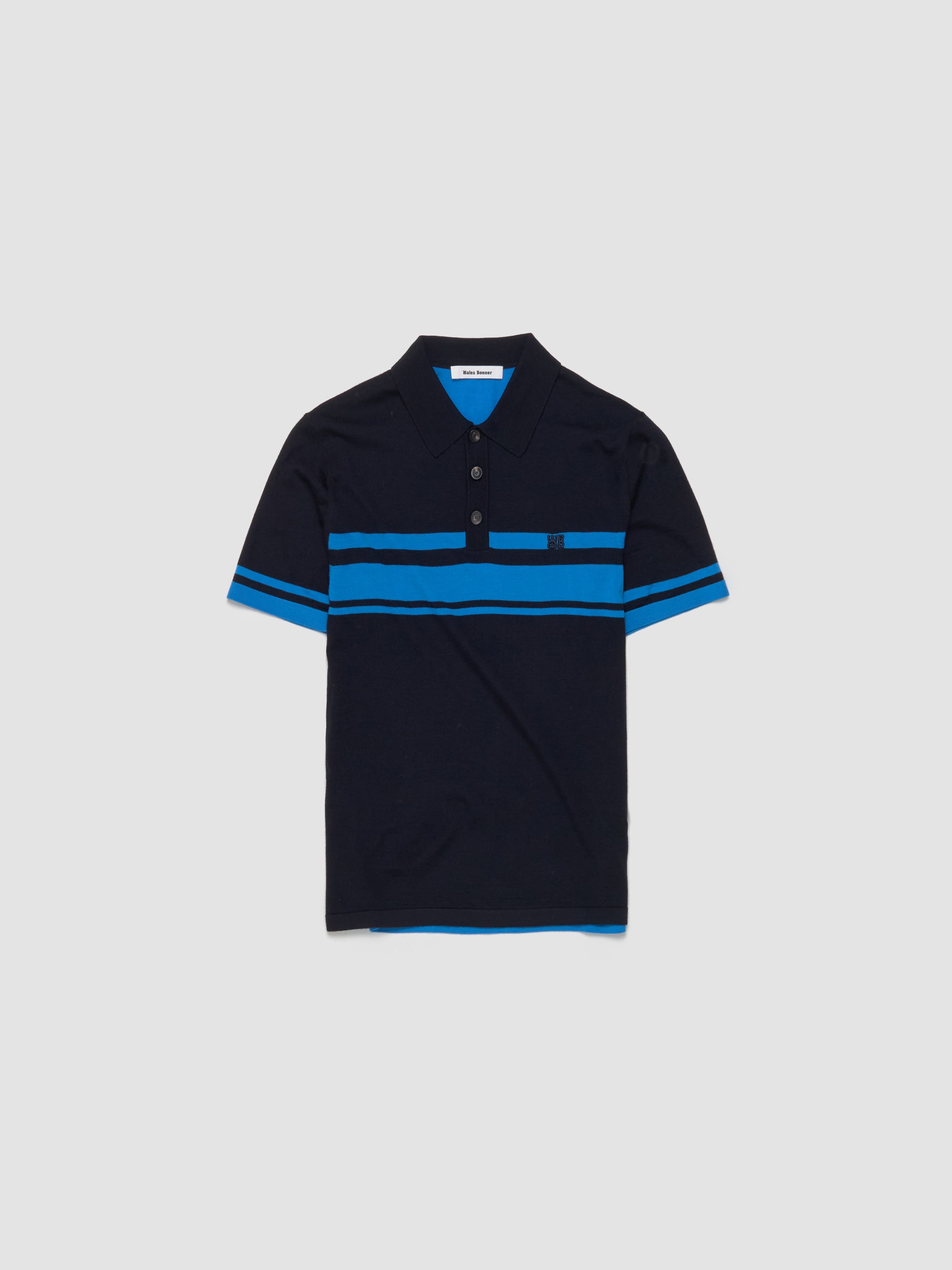 Dawn Polo in Blue & Navy