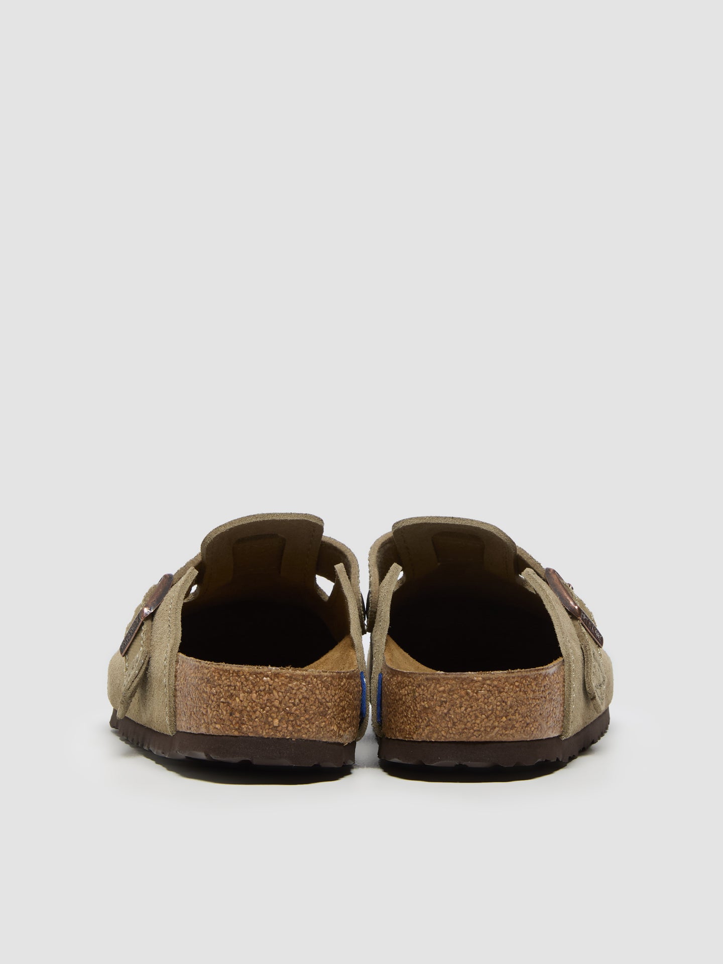 Boston Suede Clog in Faded Khaki