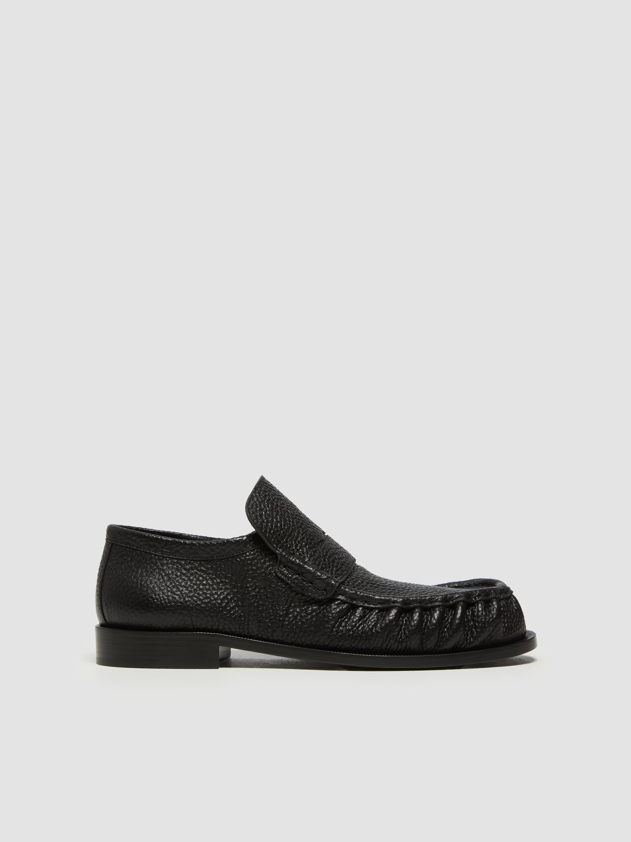 Men's Leather Loafers in Black