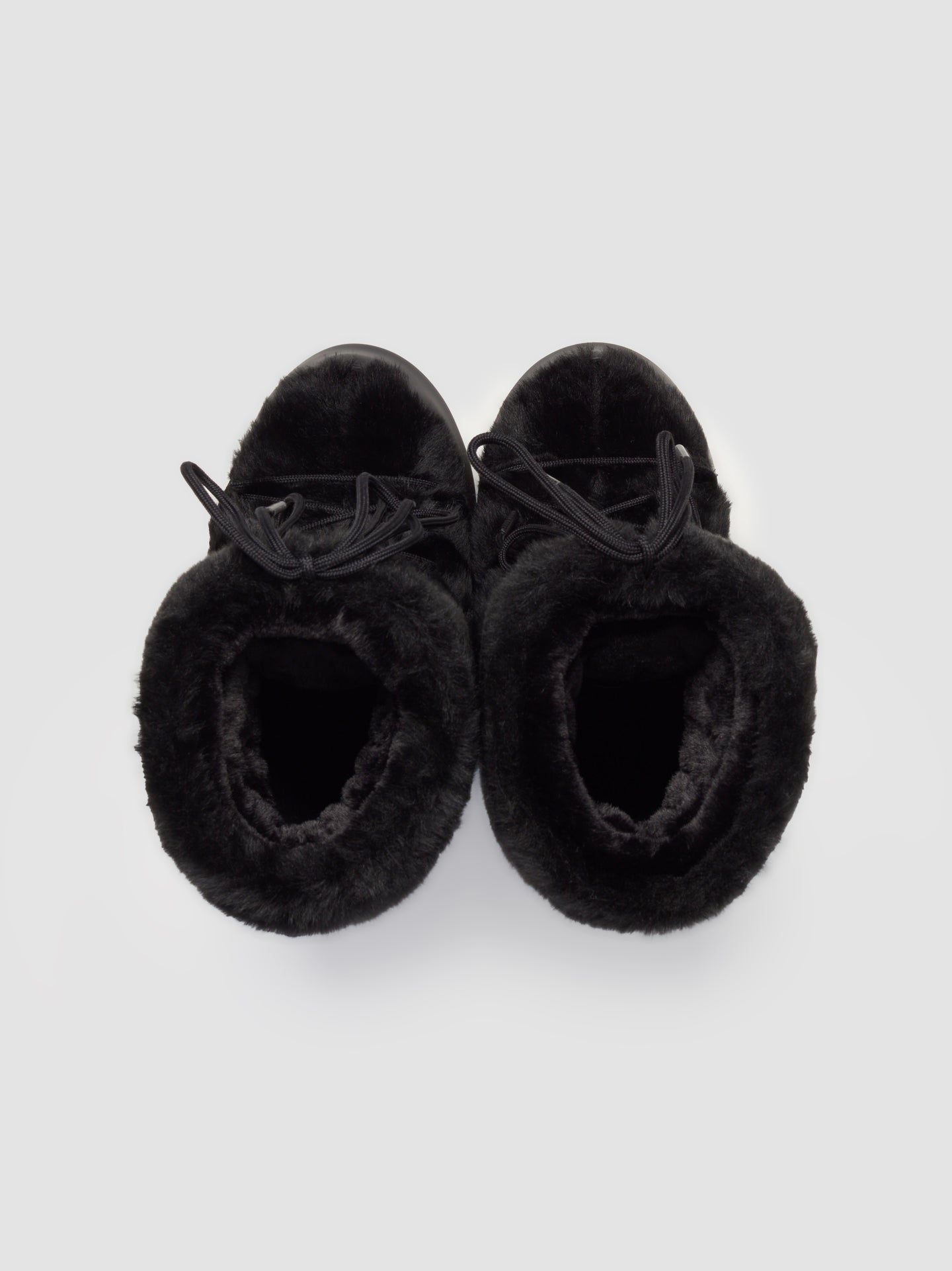 Moon Boot Icon Faux Fur in Black