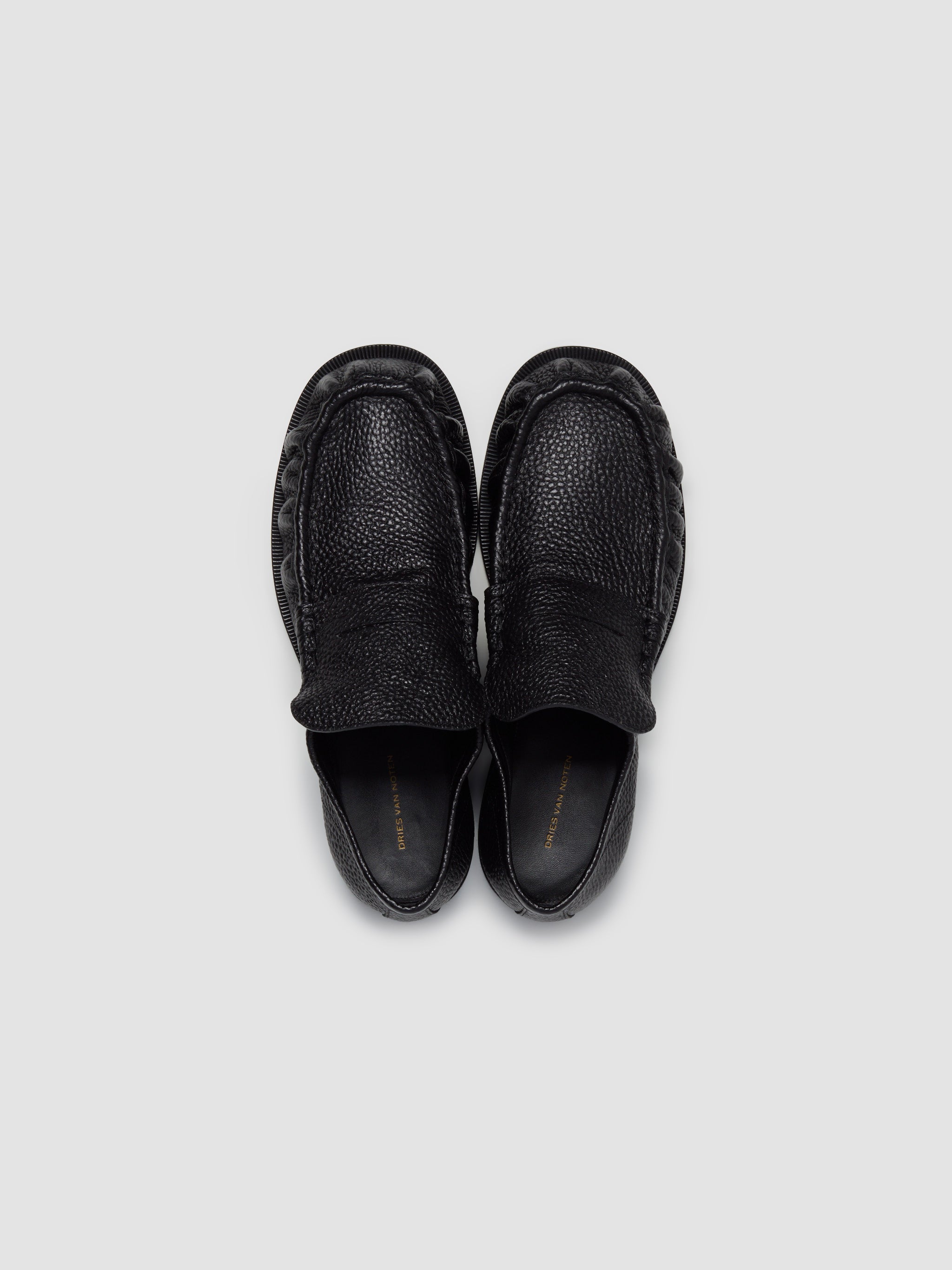 Men's Leather Loafers in Black