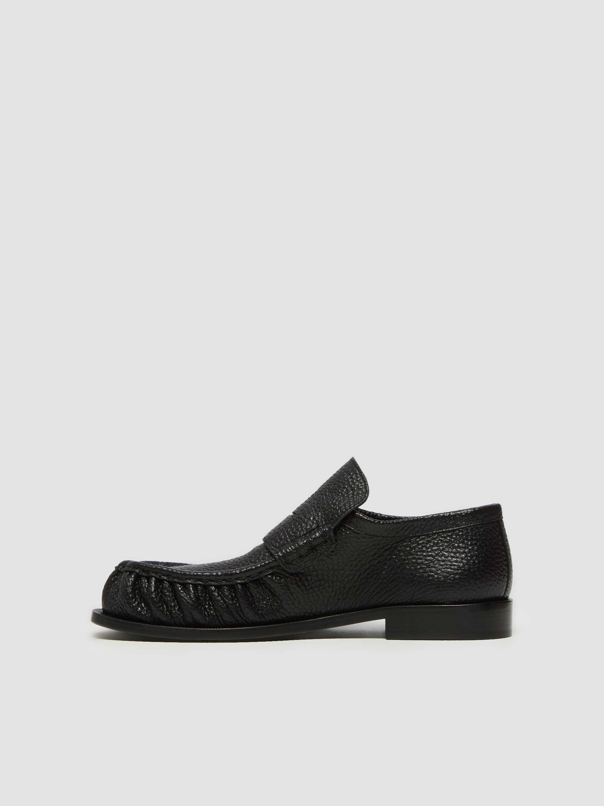 Men's Leather Loafers in Black