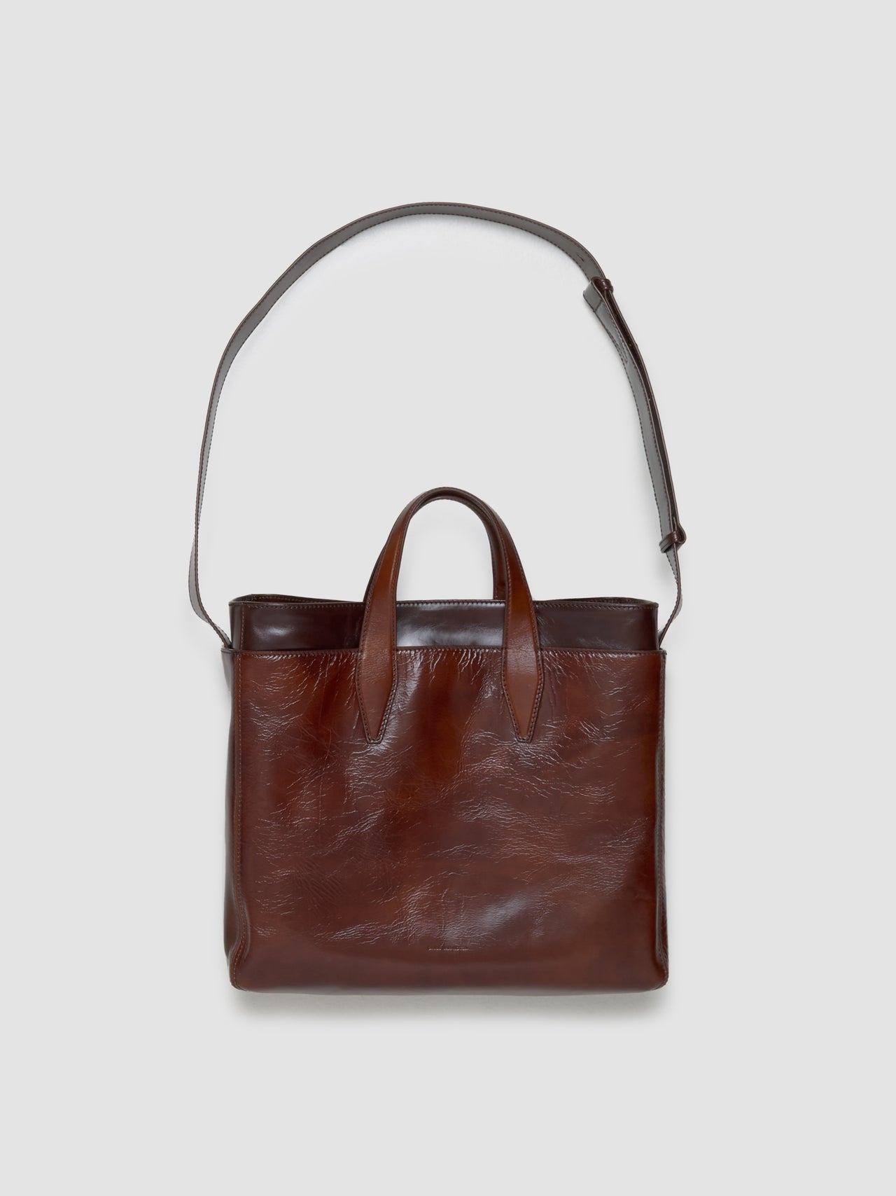 Double Bag in Dark Brown