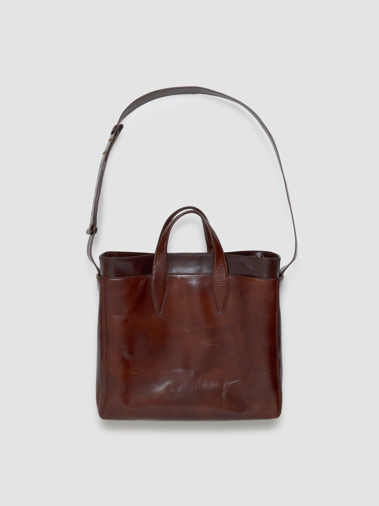 Double Bag in Dark Brown