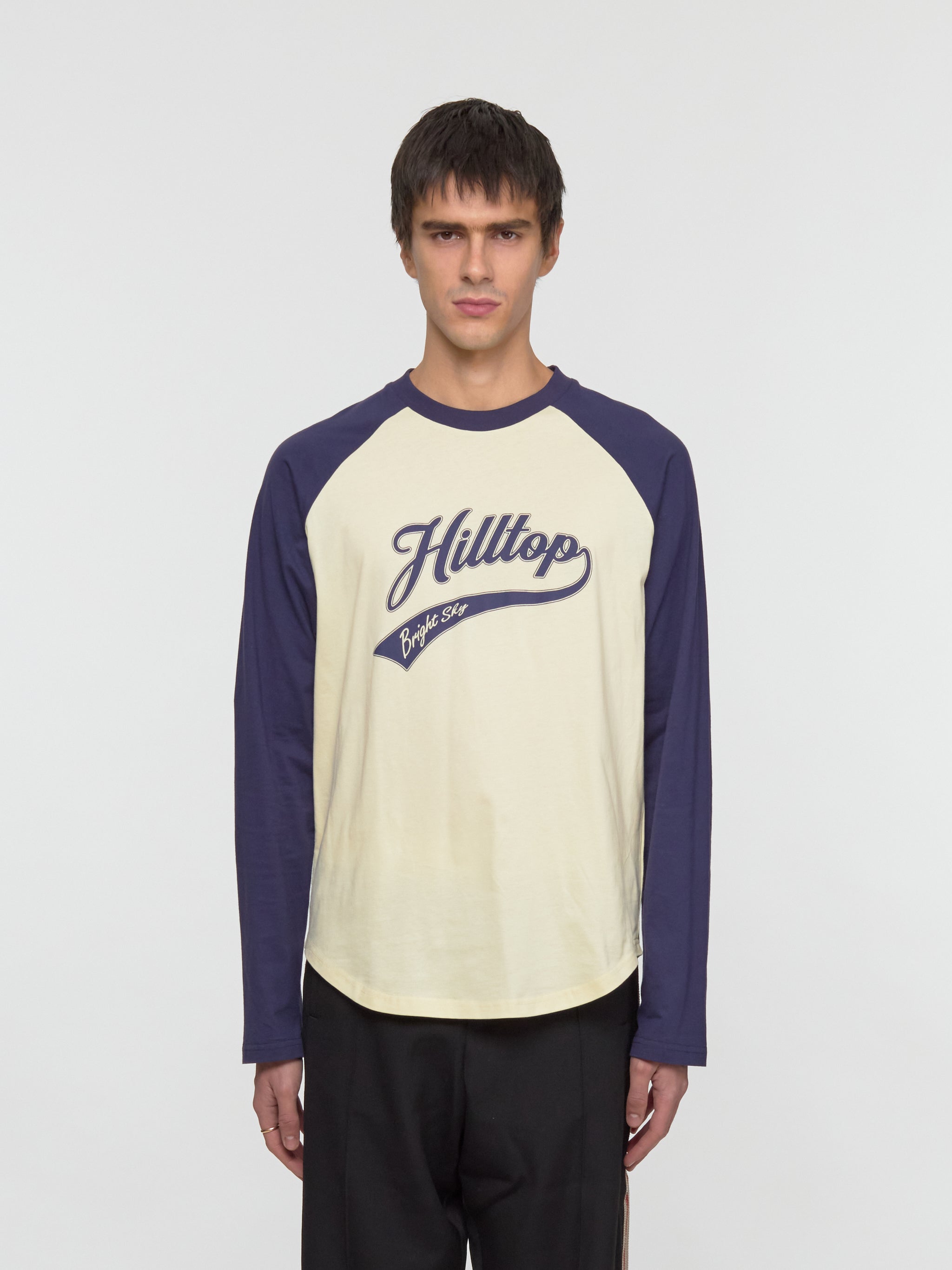 Hilltop Shirt in Navy & Yellow