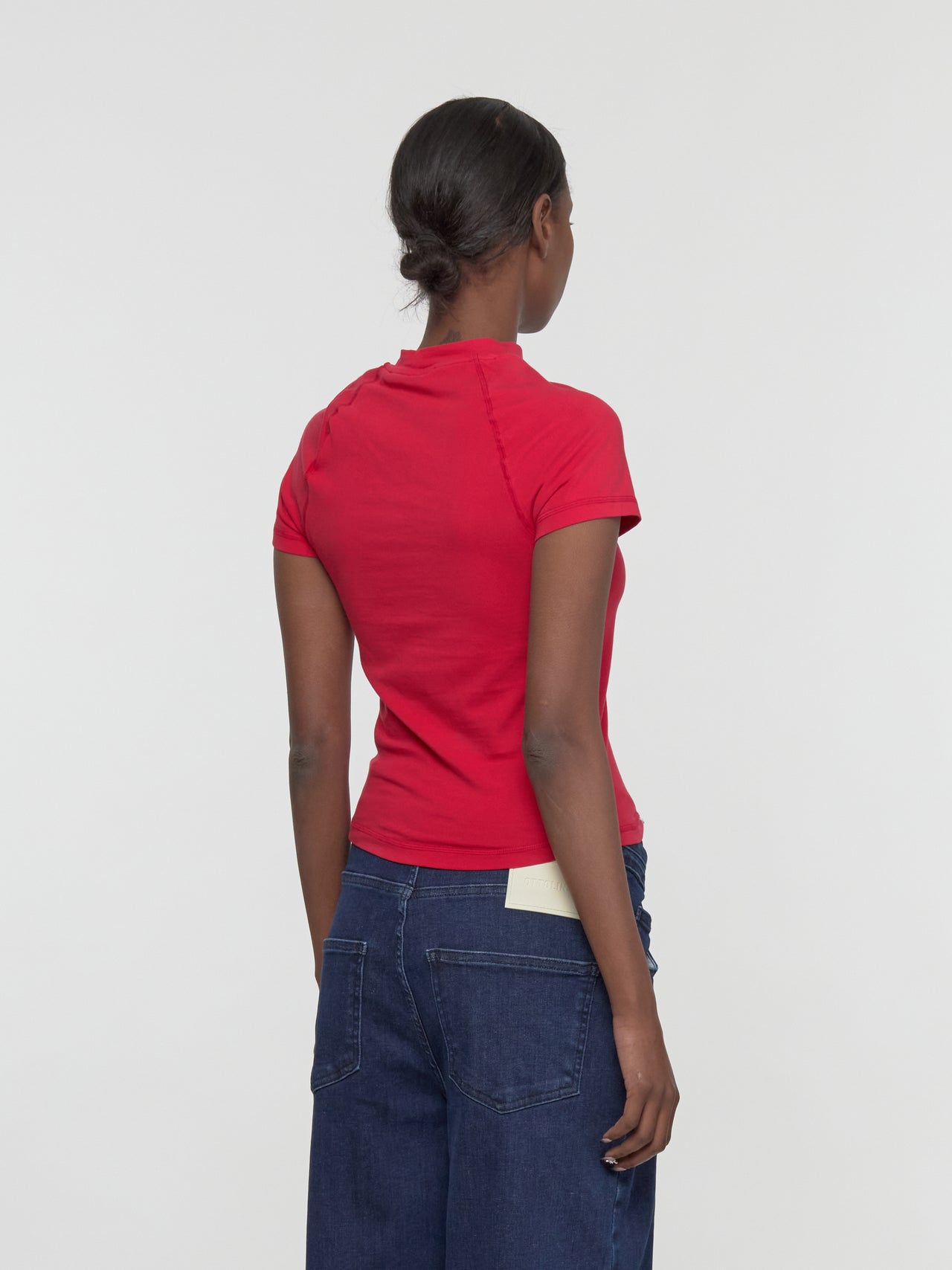 Deconstructed T-Shirt in Red