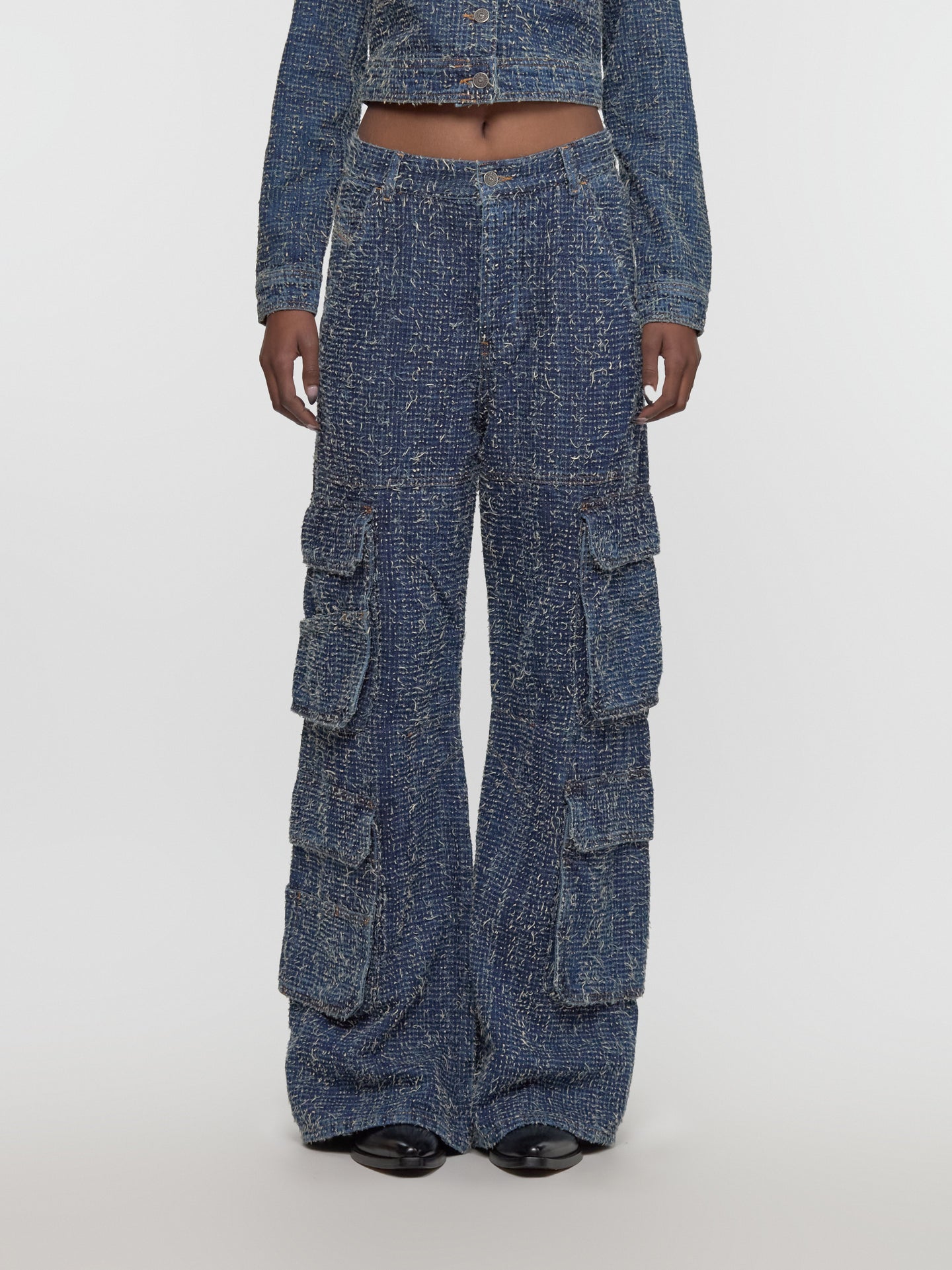 D-Sire Cargo Jeans in Blue