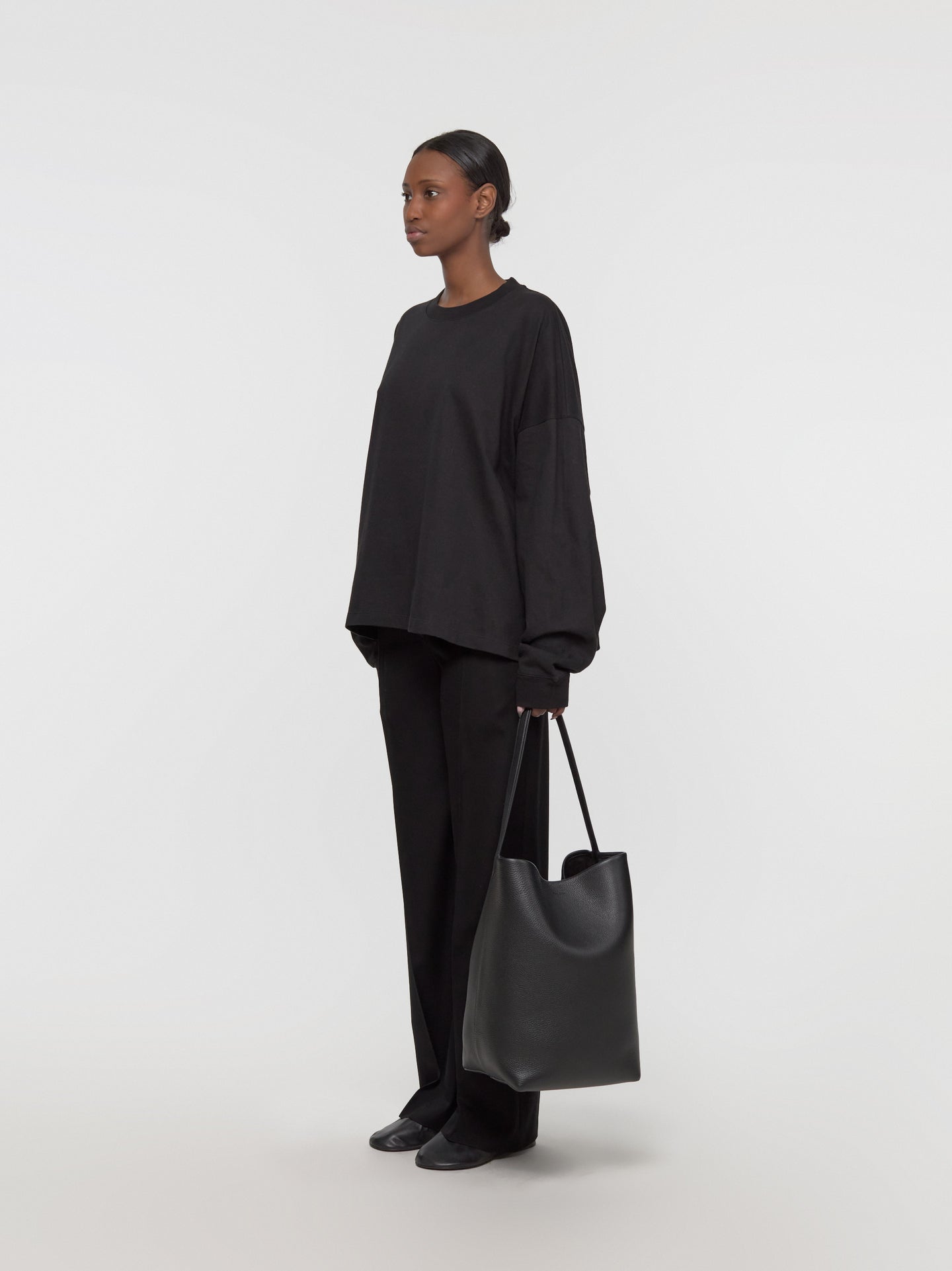 Large N/S Park Tote Bag in Black