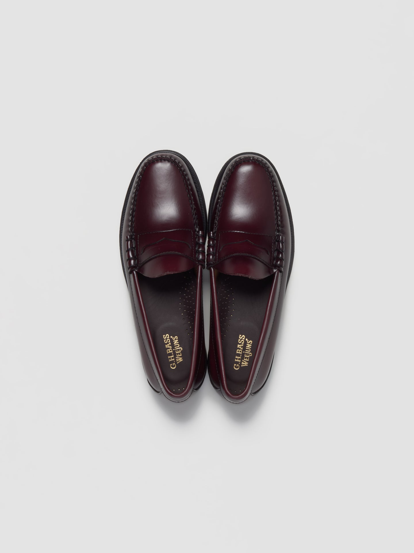 Weejun Heritage Larson Penny Loafers in Wine