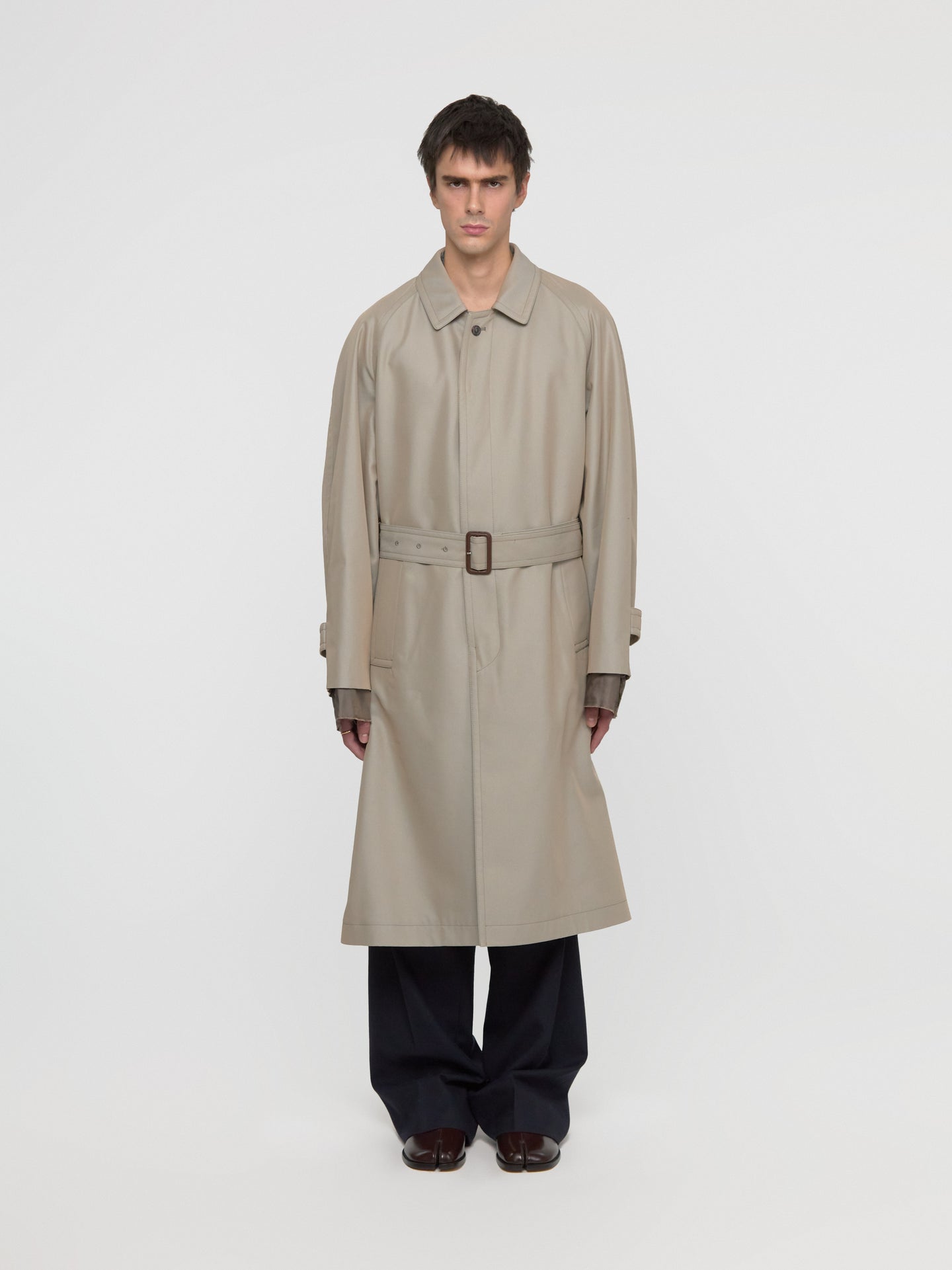 Trench Coat in Stone